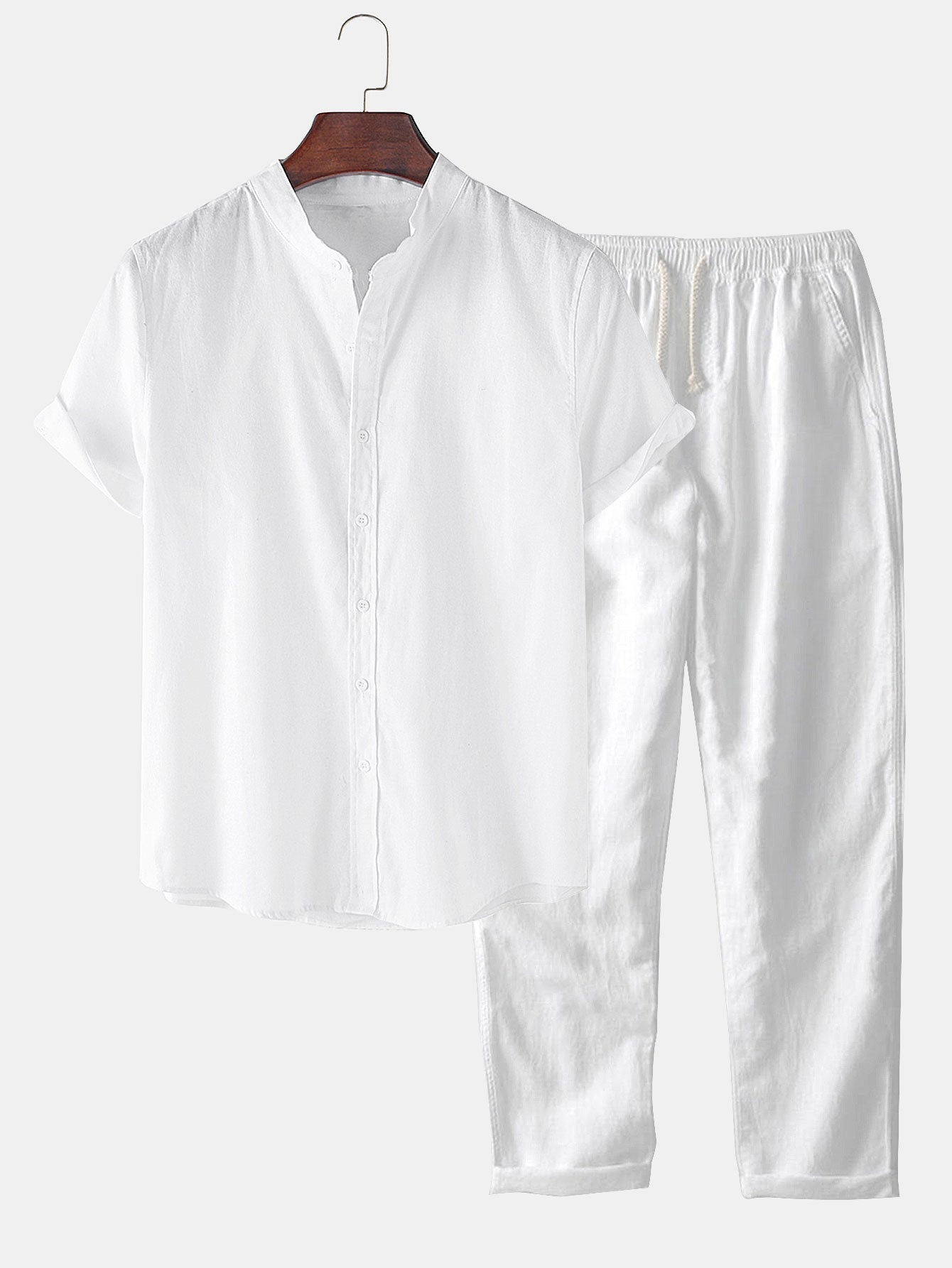 Short-Sleeved Mauritius Set - Lightweight Cotton Casual Wear for Summer