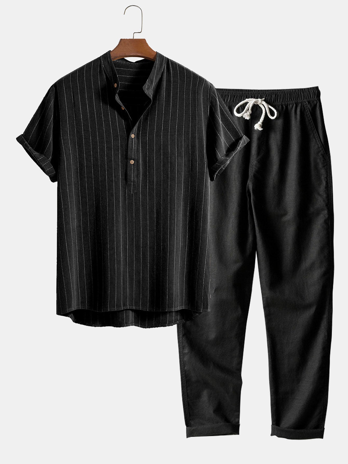 Tuvalu Short-Sleeved Cotton Set for Casual Wear - Comfortable and Stylish
