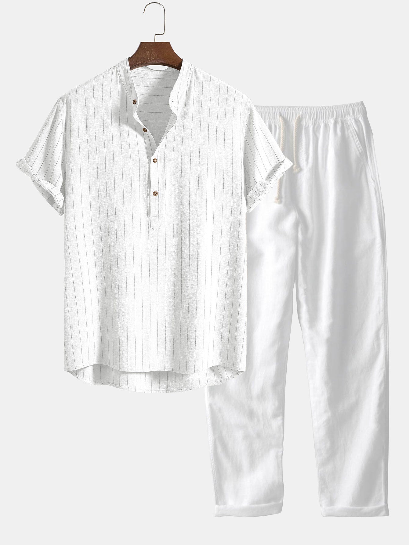 Tuvalu Short-Sleeved Cotton Set for Casual Wear - Comfortable and Stylish