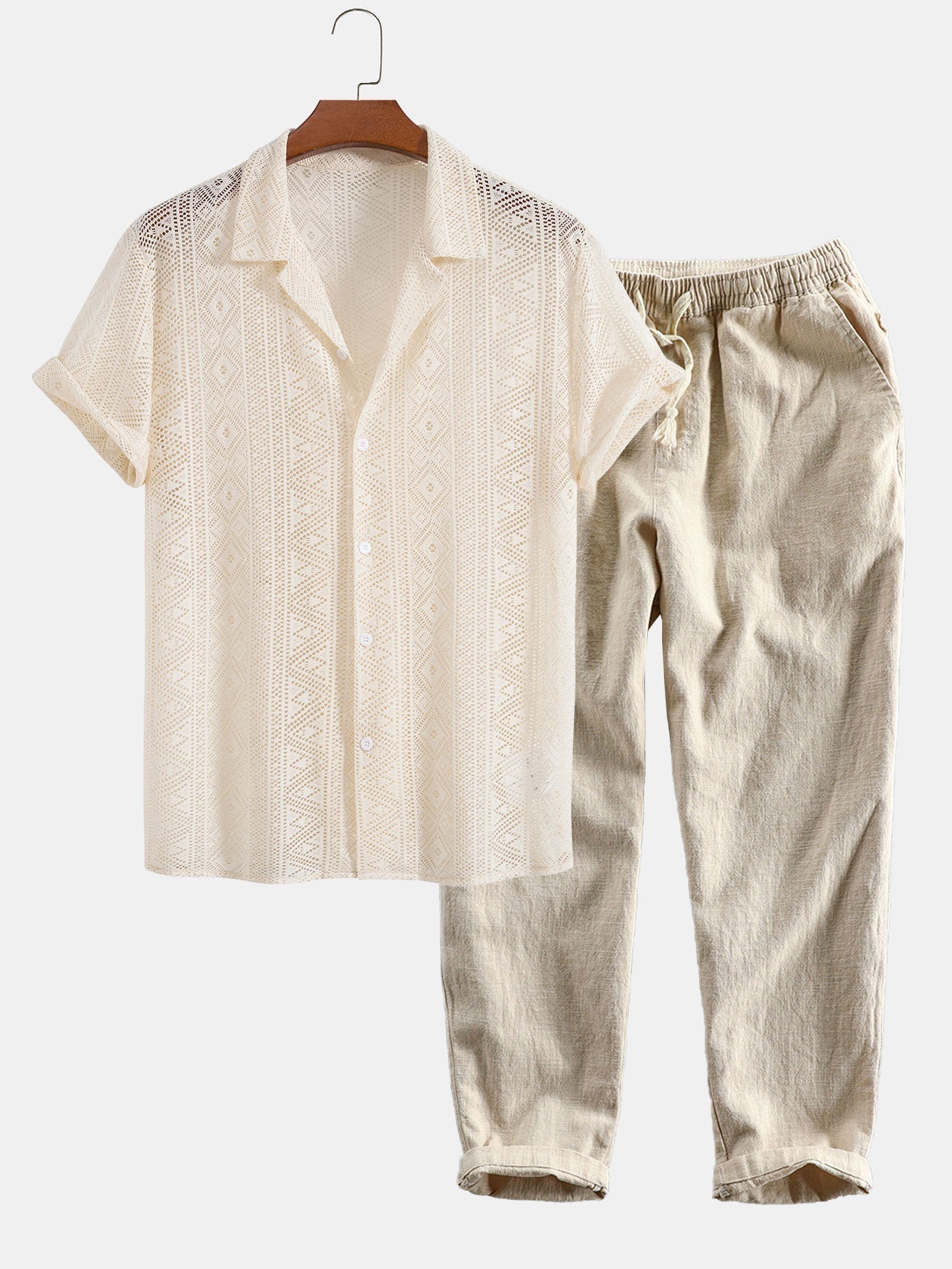 Short-Sleeved Cotton Set for Casual Wear - Malé Collection
