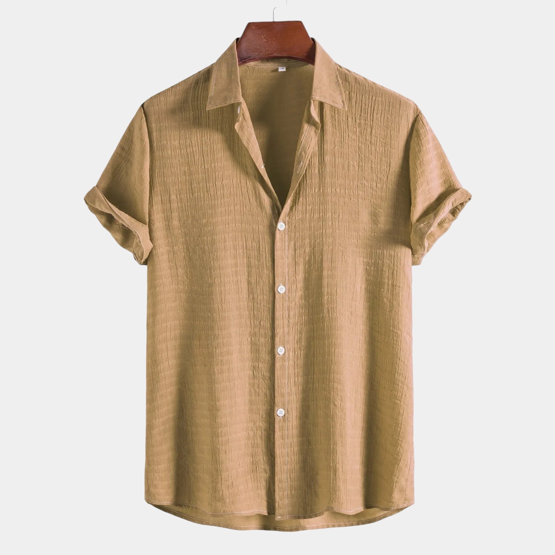 Men's Lightweight Cotton Summer Shirt - Short Sleeve Casual Wear