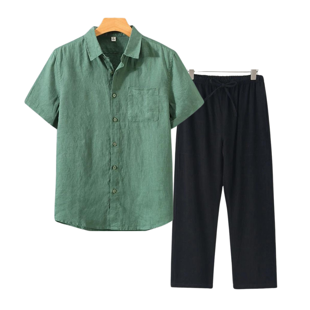 Linen Short Set for Casual Wear - Lightweight and Breathable Fabric