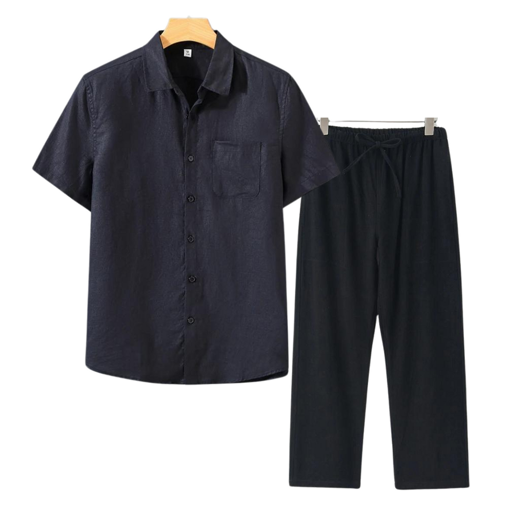 Linen Short Set for Casual Wear - Lightweight and Breathable Fabric