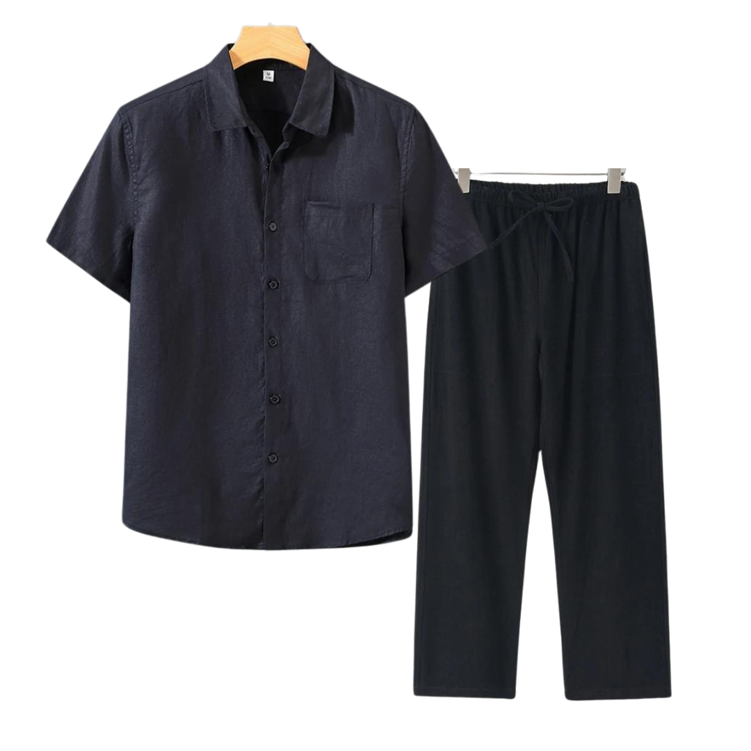 Linen Short Set for Casual Wear - Lightweight and Breathable Fabric
