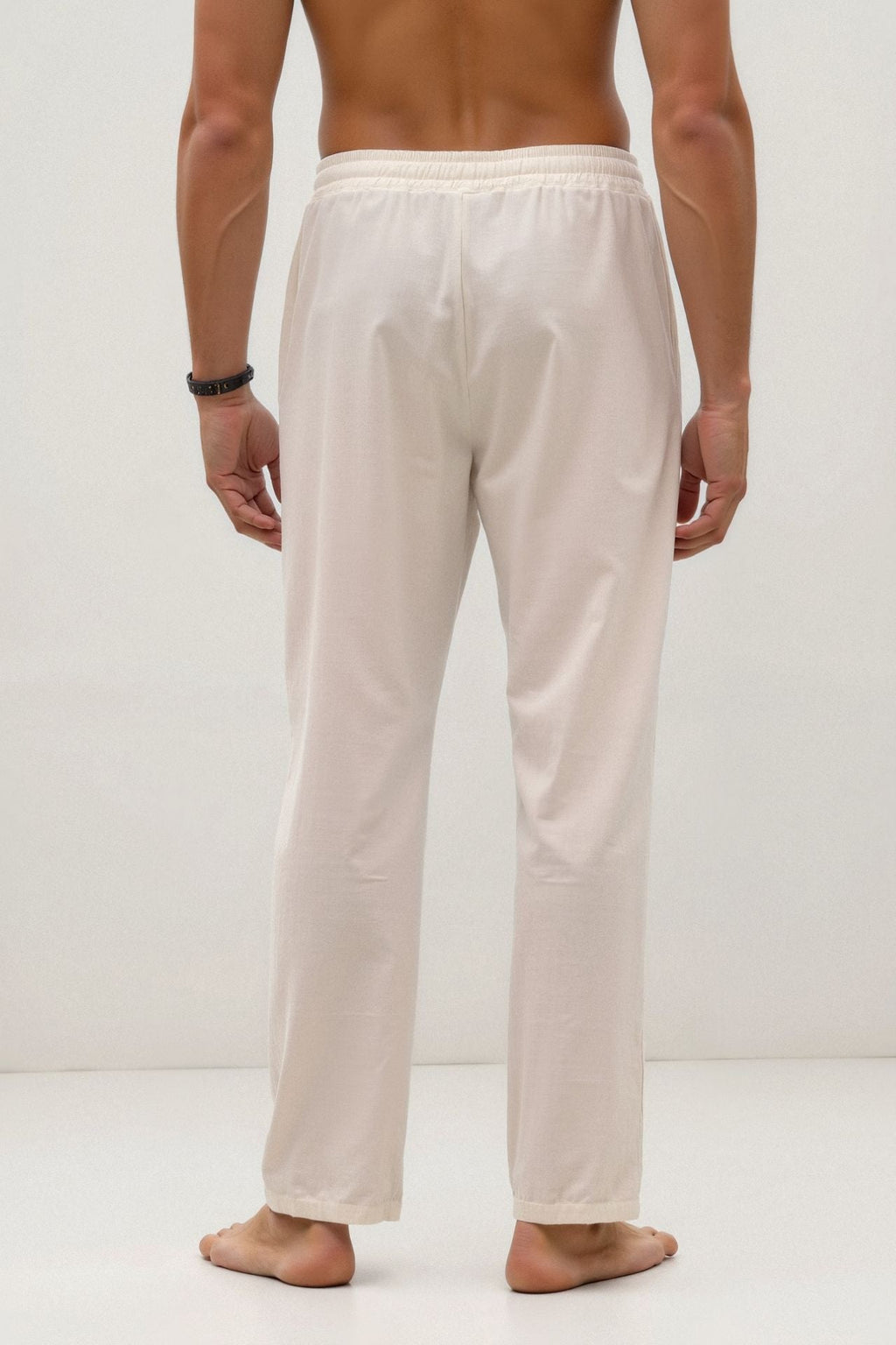 Cotton Linen Blend Drawstring Pants for Casual Wear and Comfort