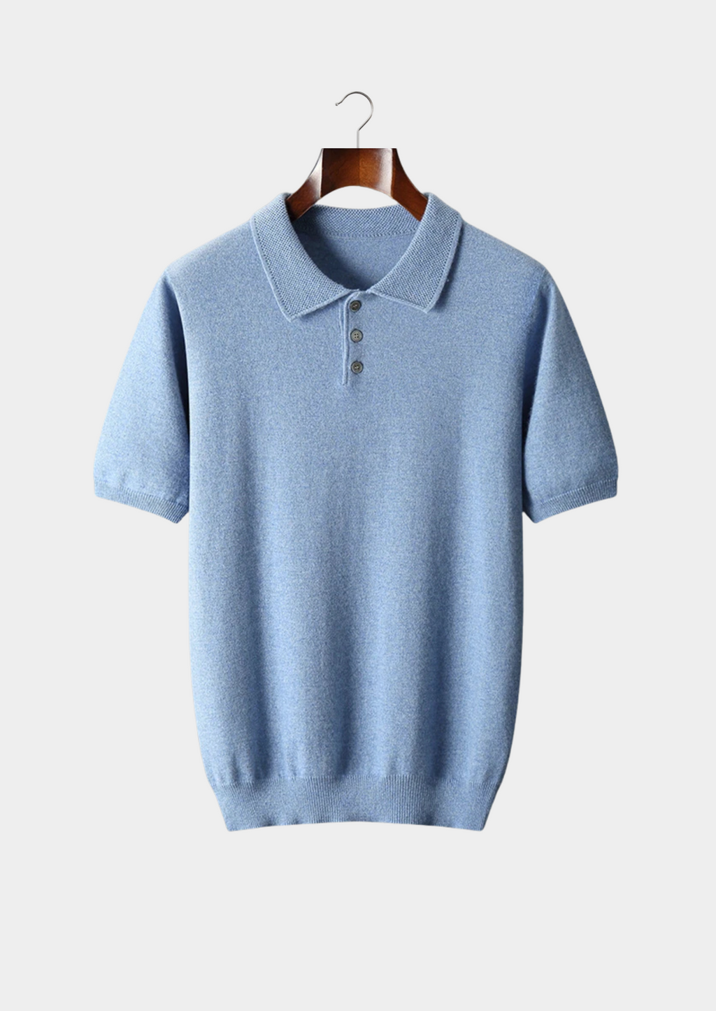 Cashmere Polo Shirt for Men | Classic Style | 100% Soft Cashmere Fabric