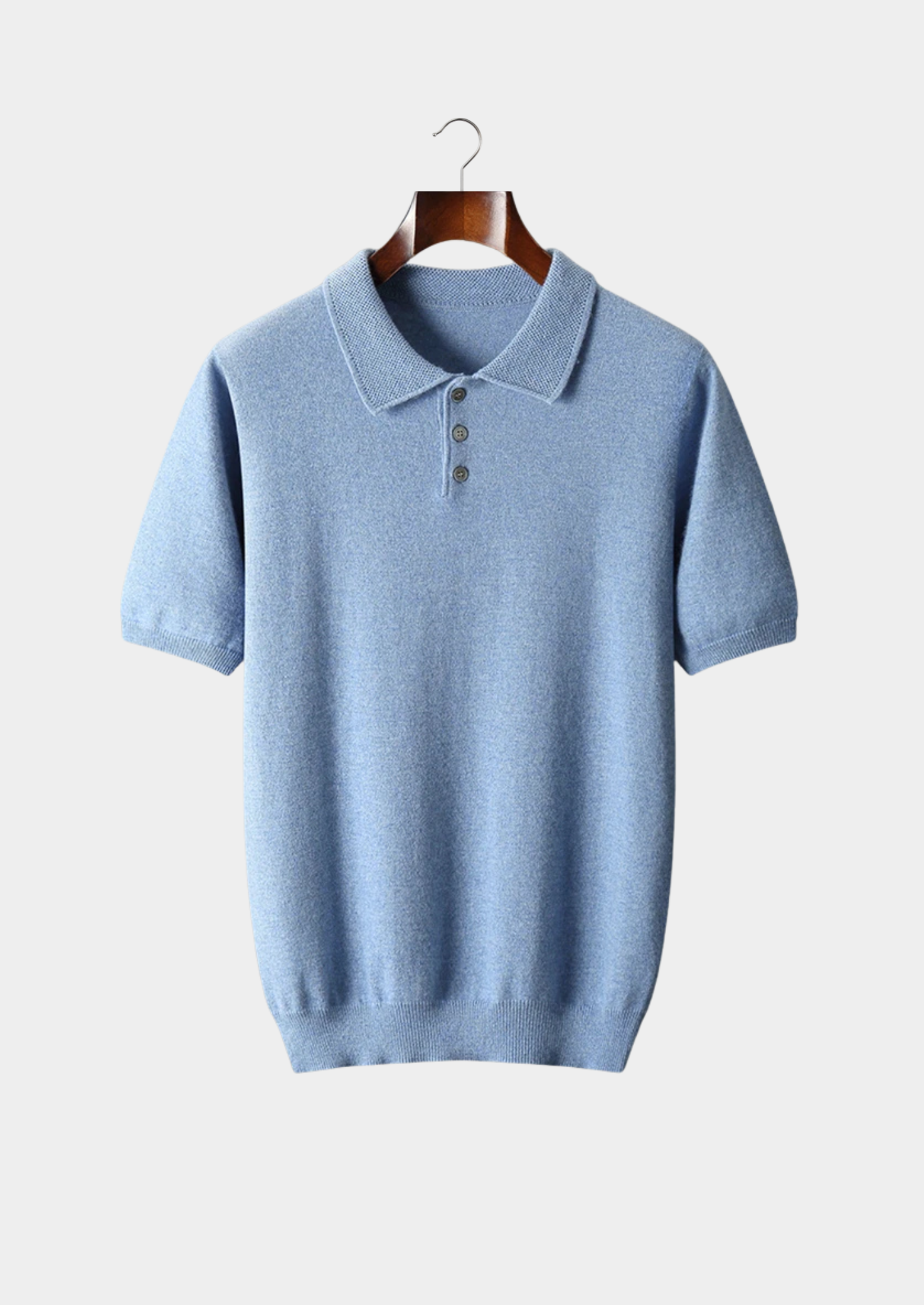 Cashmere Polo Shirt for Men | Classic Style | 100% Soft Cashmere Fabric
