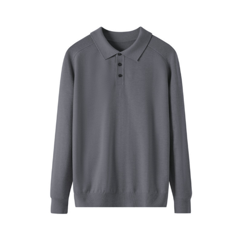 Premium Wool Polo Shirt for Men - Classic Fit, Casual Wear