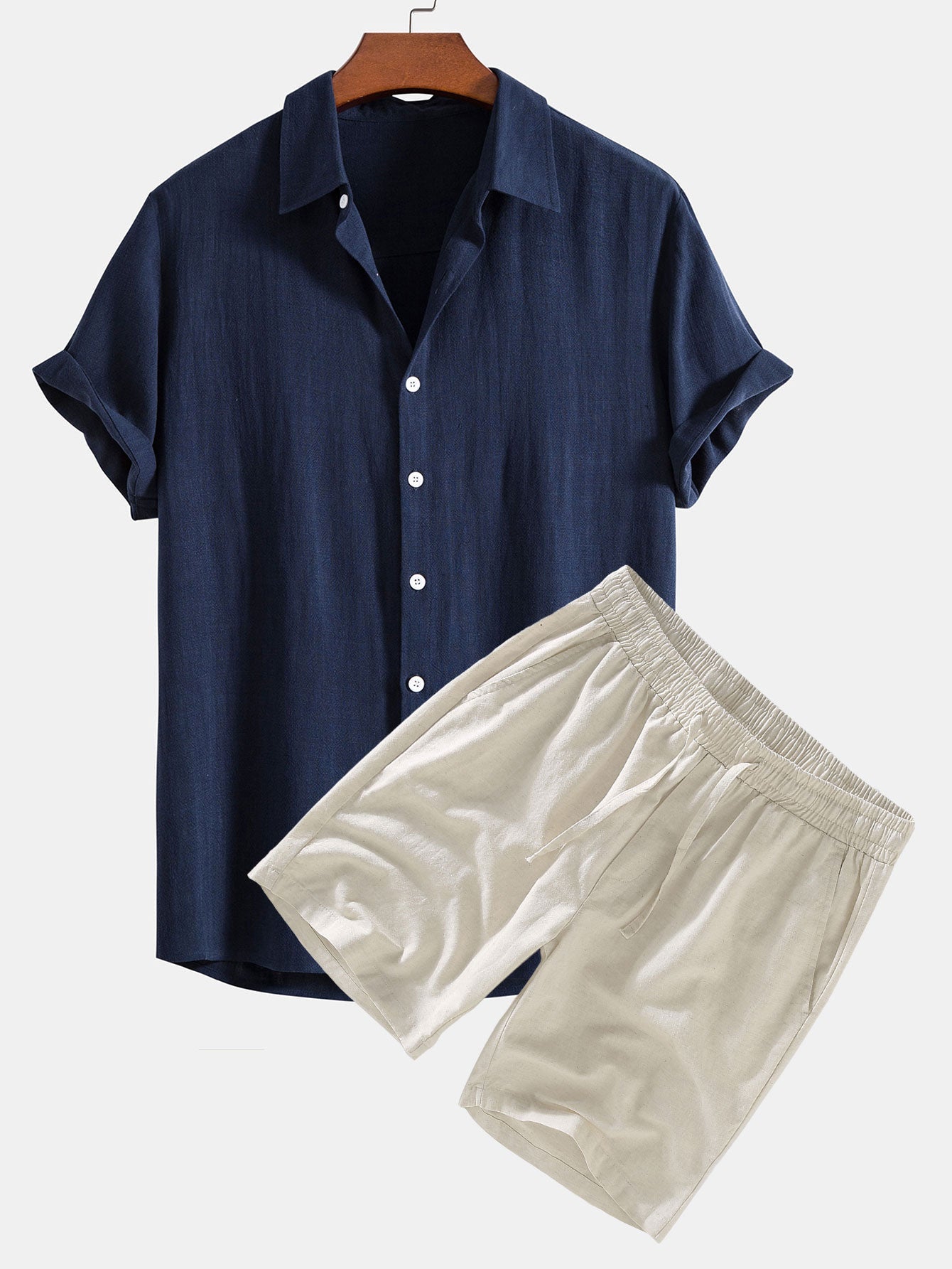 Phuket Short Sleeve Set - Lightweight Cotton Casual Wear for Summer