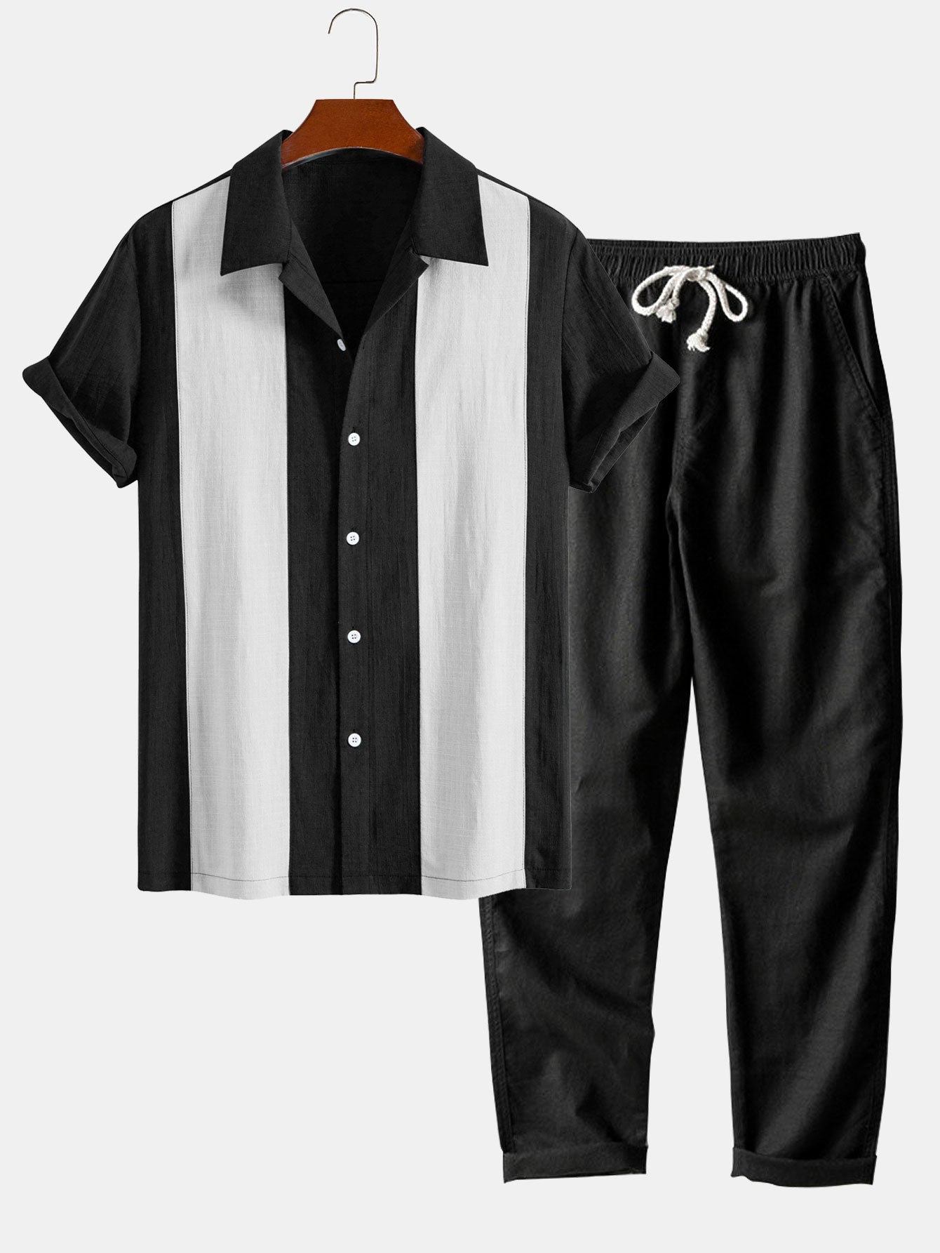 Grenada Short-Sleeved Set - Lightweight Cotton Casual Outfit for Everyday Wear