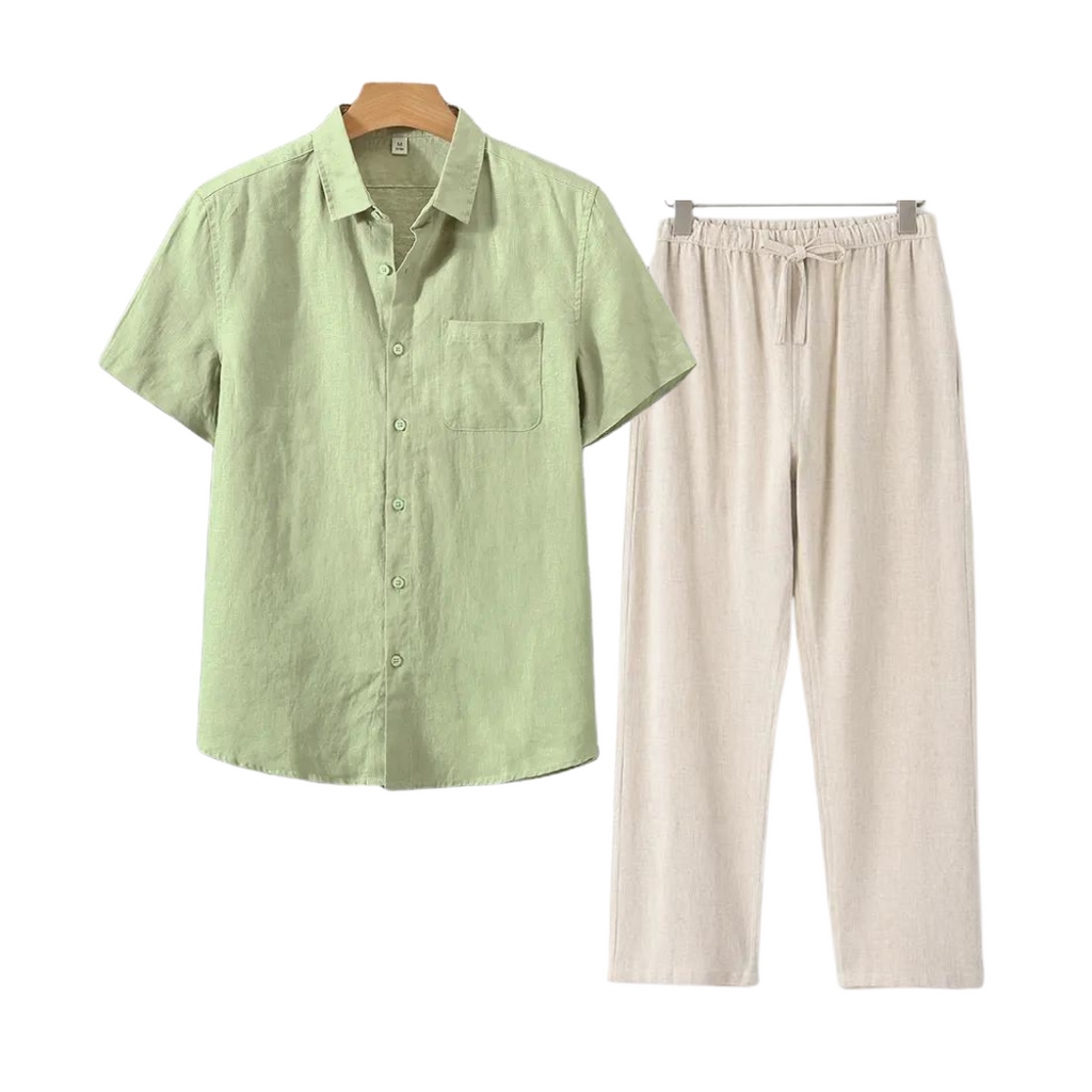 Linen Short Set for Casual Wear - Lightweight and Breathable Fabric