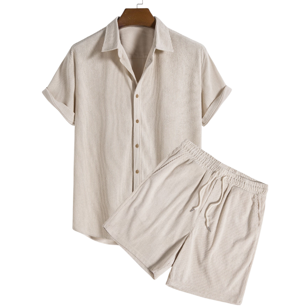 Bali Short-Sleeved Cotton Set for Casual Wear