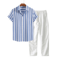 Short Sleeved Cotton Set for Casual Wear - Amalfi Style