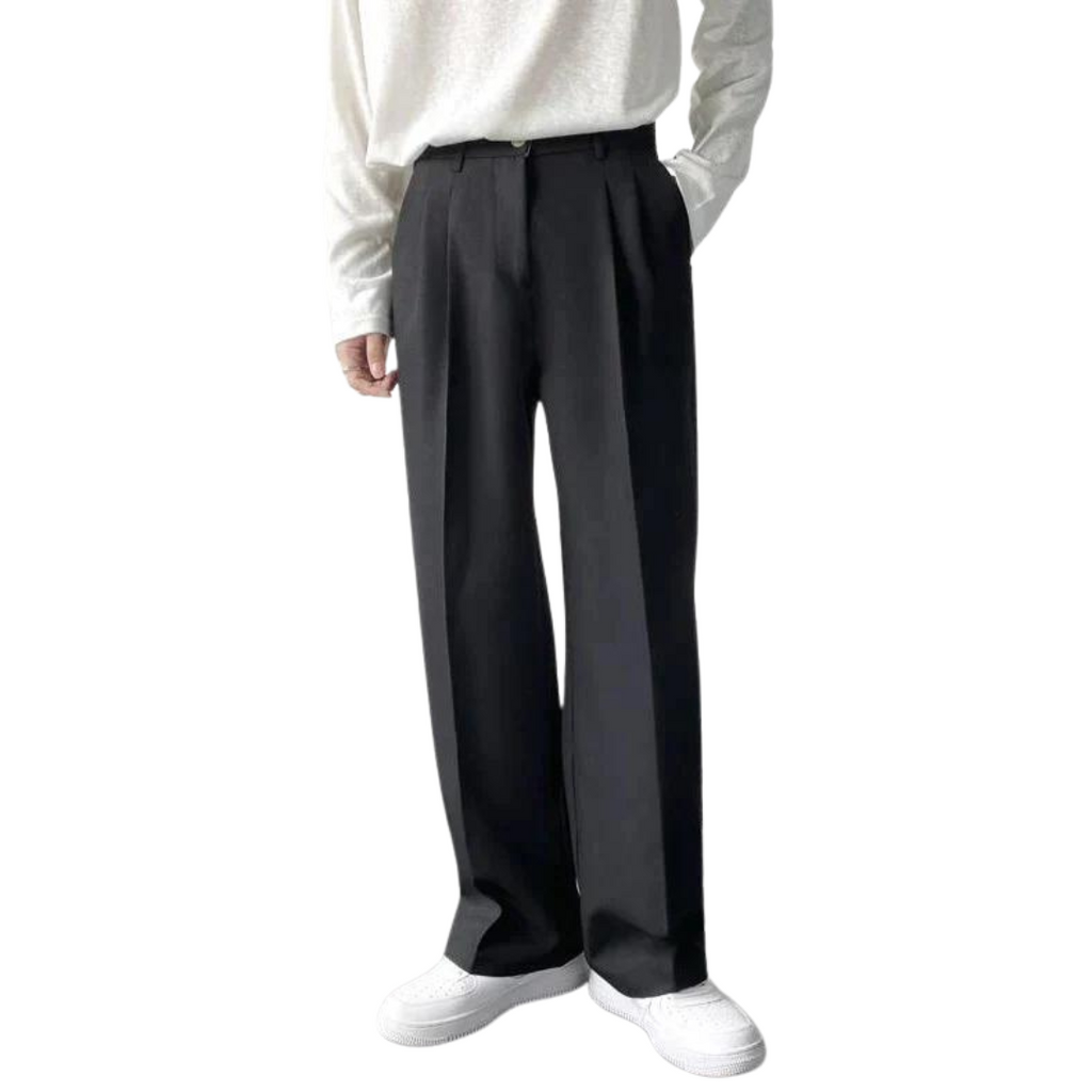 Men's Casual Trousers - Lightweight Cotton - Slim Fit - Everyday Wear