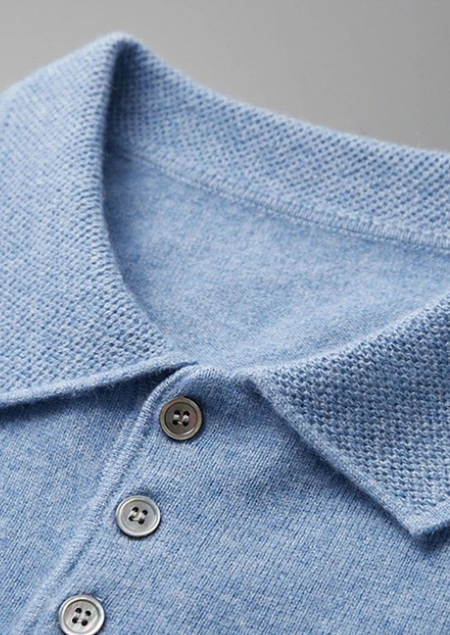 Cashmere Polo Shirt for Men | Classic Style | 100% Soft Cashmere Fabric
