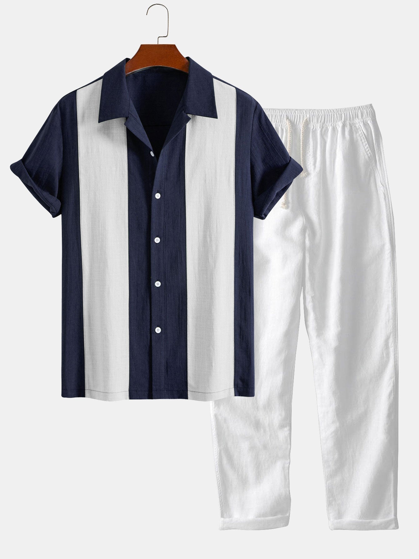 Grenada Short-Sleeved Set - Lightweight Cotton Casual Outfit for Everyday Wear