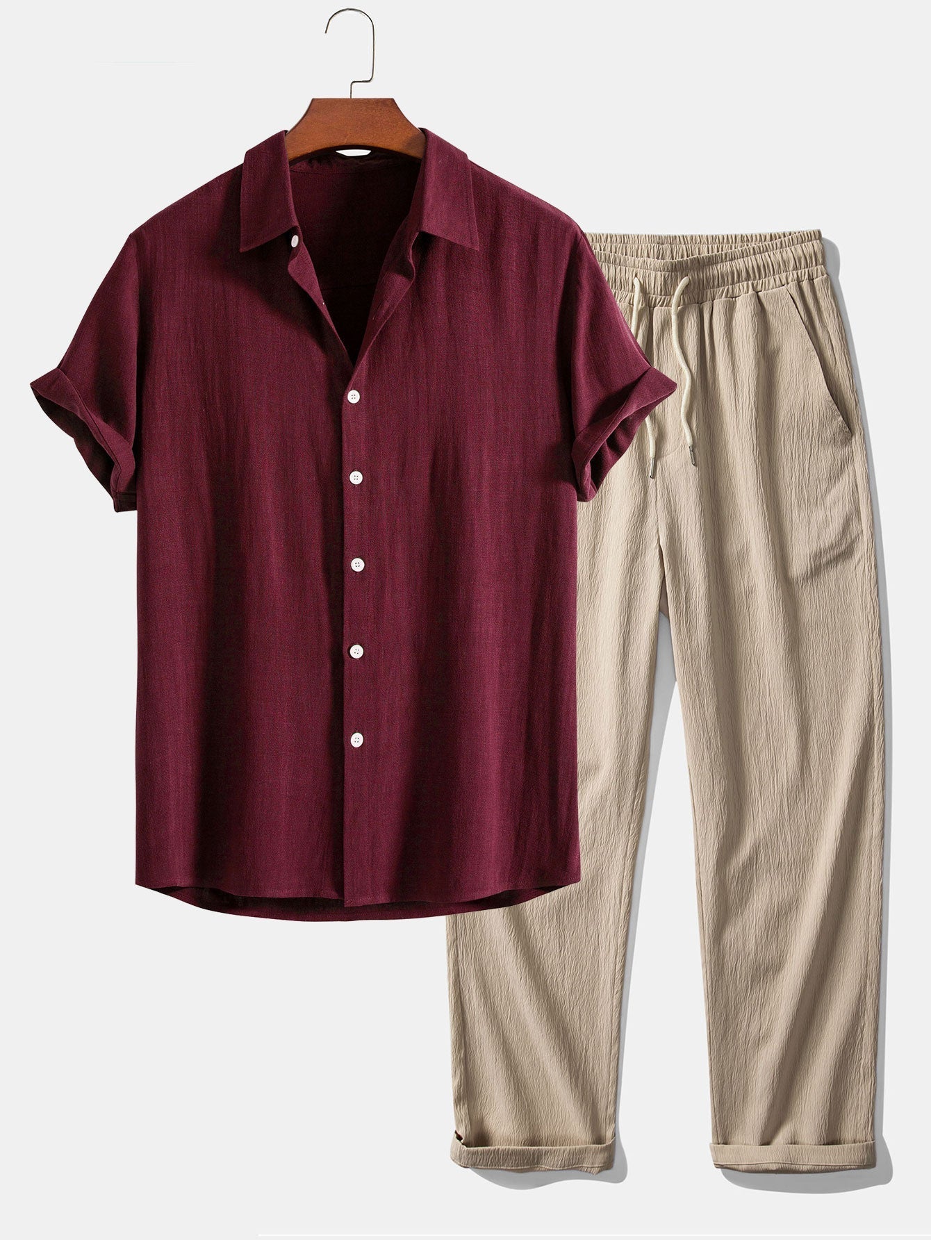 Short Sleeve Zanzibar Set - Lightweight Cotton Casual Wear for Everyday Use