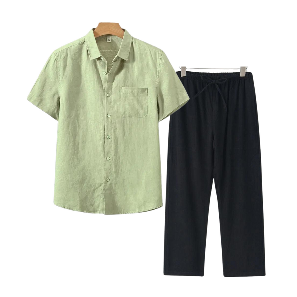 Linen Short Set for Casual Wear - Lightweight and Breathable Fabric