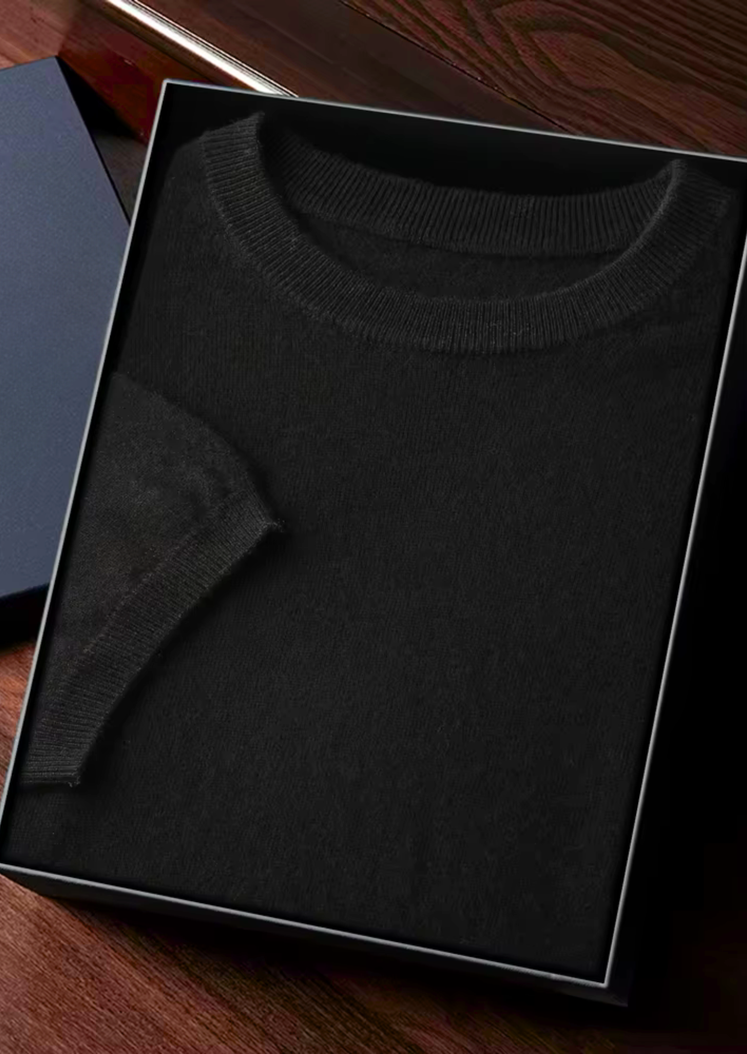 Cashmere Crewneck T-Shirt for Men and Women - Classic Style, Soft Fabric