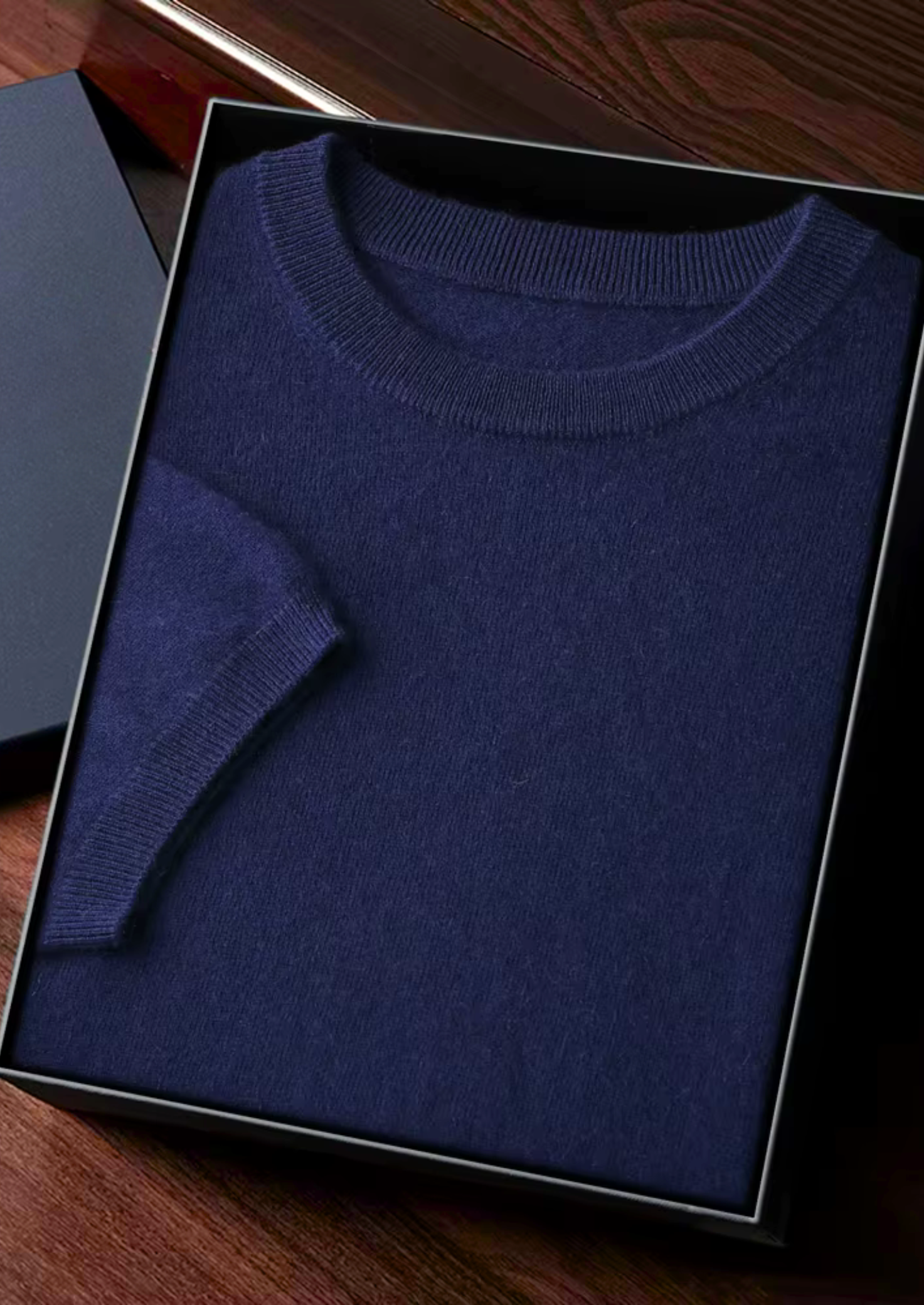 Cashmere Crewneck T-Shirt for Men and Women - Classic Style, Soft Fabric