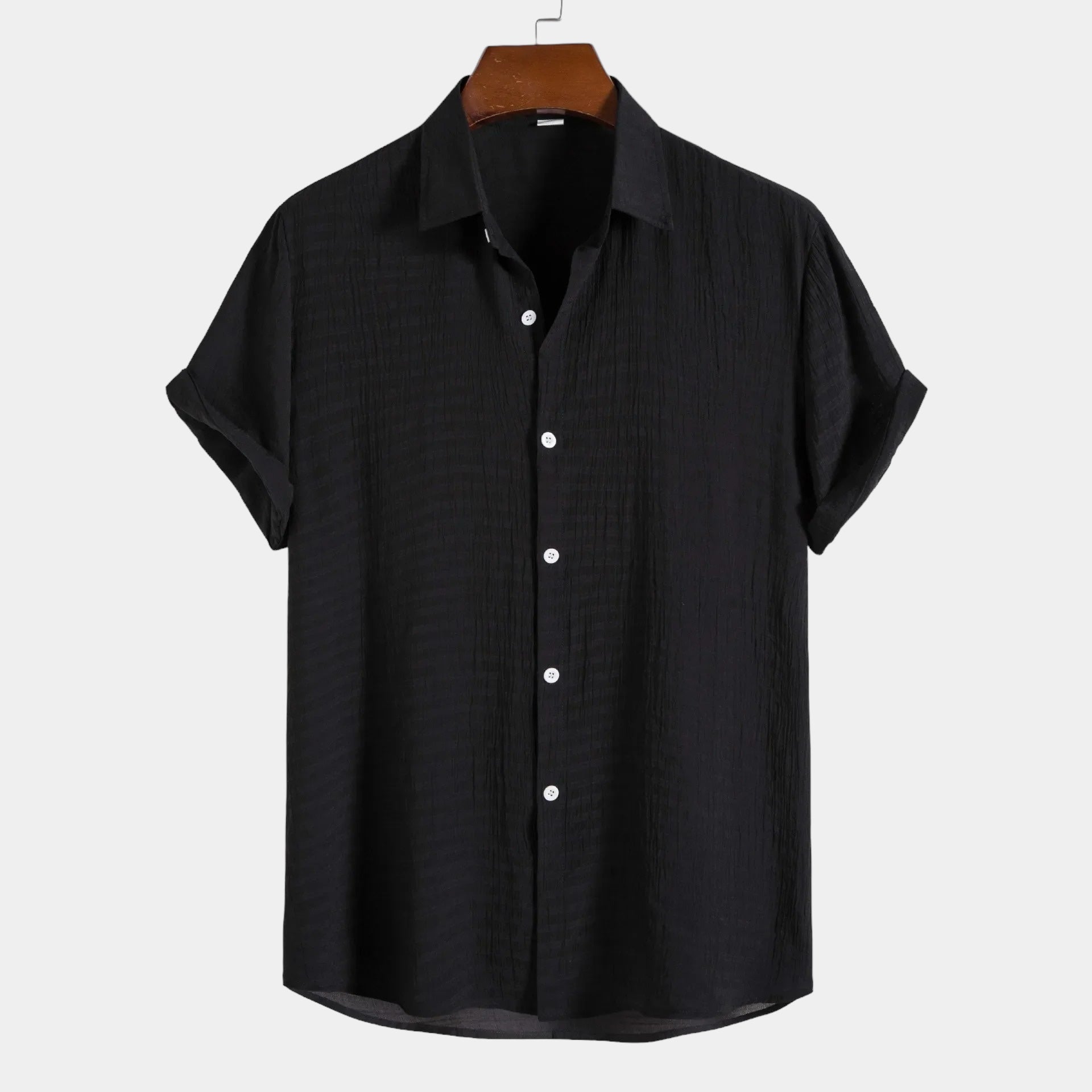 Men's Lightweight Cotton Summer Shirt - Short Sleeve Casual Wear