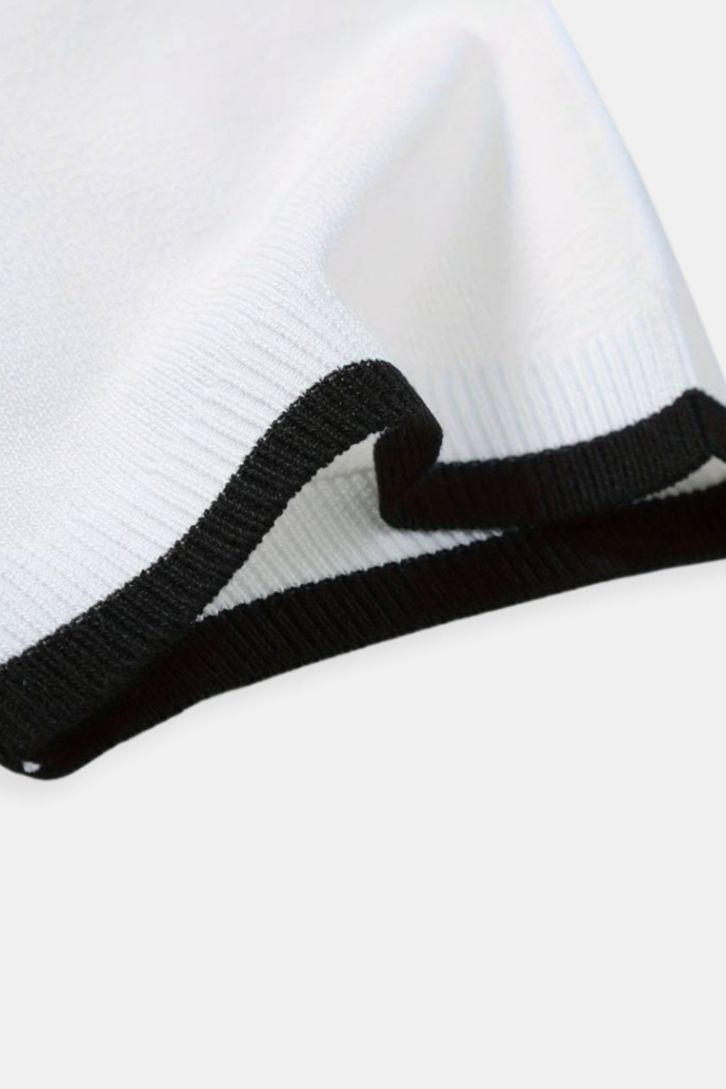 Knitted Quarter Zip Golf Polo Shirt - Comfortable Fabric - Men's Activewear