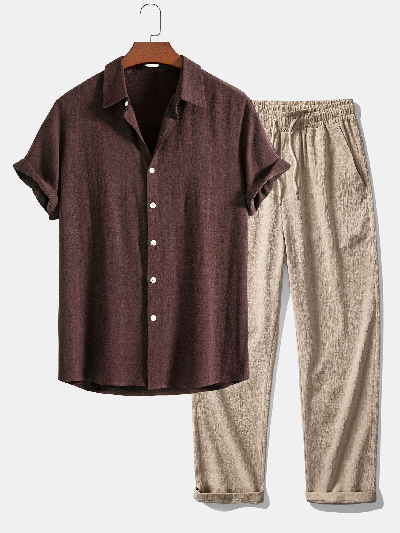 Short Sleeve Zanzibar Set - Lightweight Cotton Casual Wear for Everyday Use