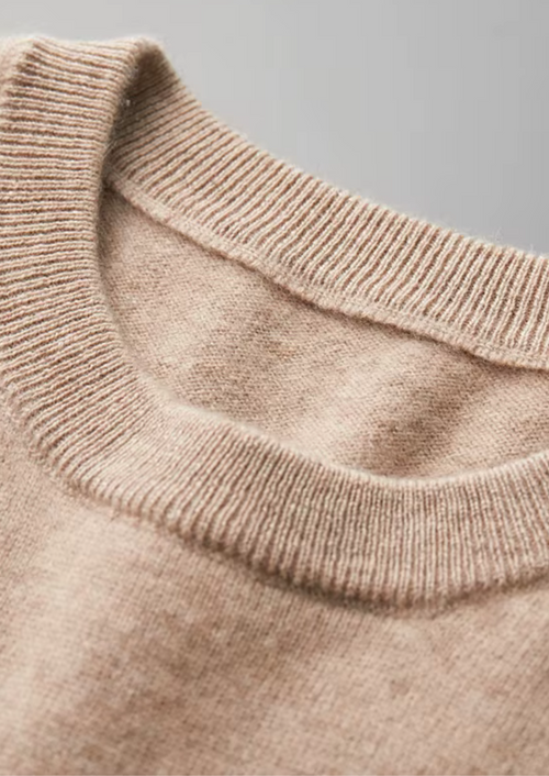 Cashmere Crewneck T-Shirt for Men and Women - Classic Style, Soft Fabric