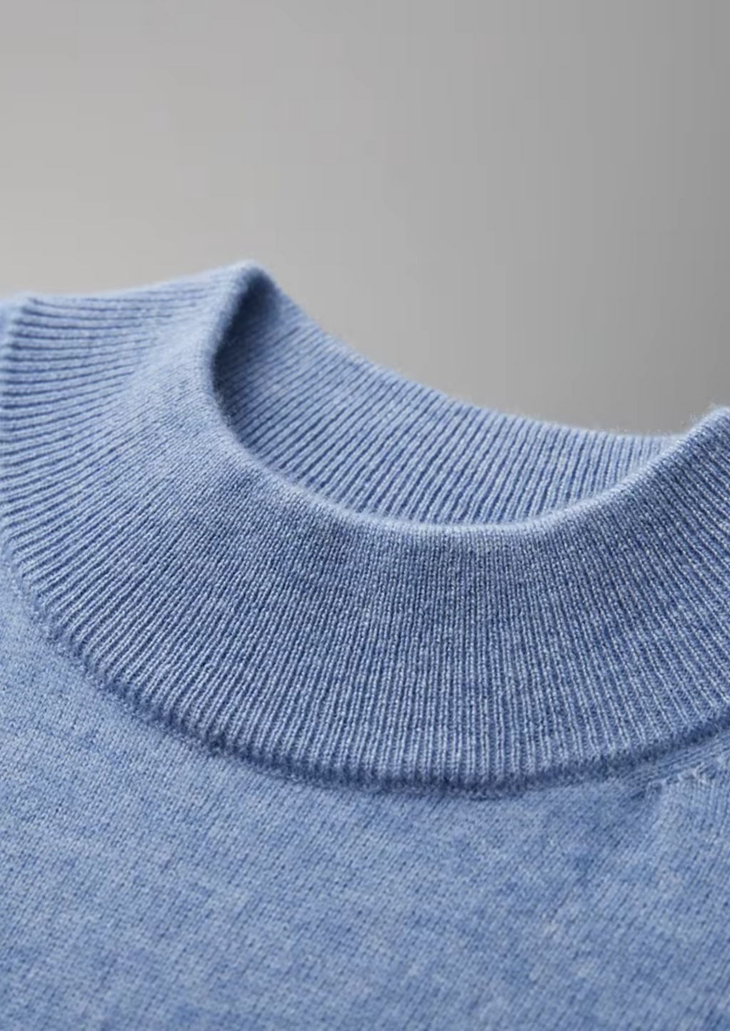 Cashmere Mock Neck T-Shirt for Women - Soft 100% Cashmere Fabric