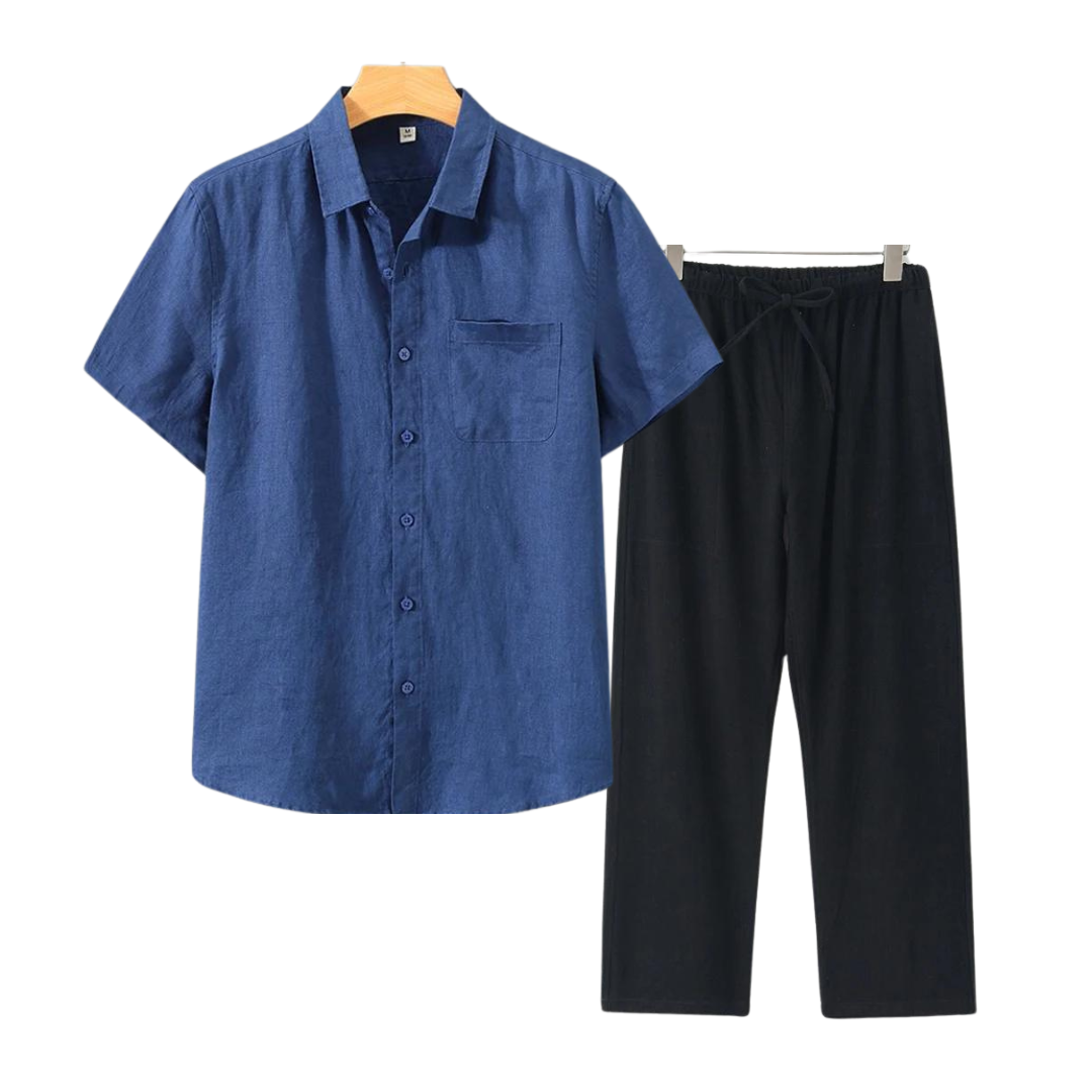 Linen Short Set for Casual Wear - Lightweight and Breathable Fabric