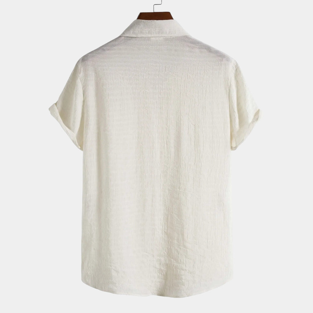 Men's Lightweight Cotton Summer Shirt - Short Sleeve Casual Wear