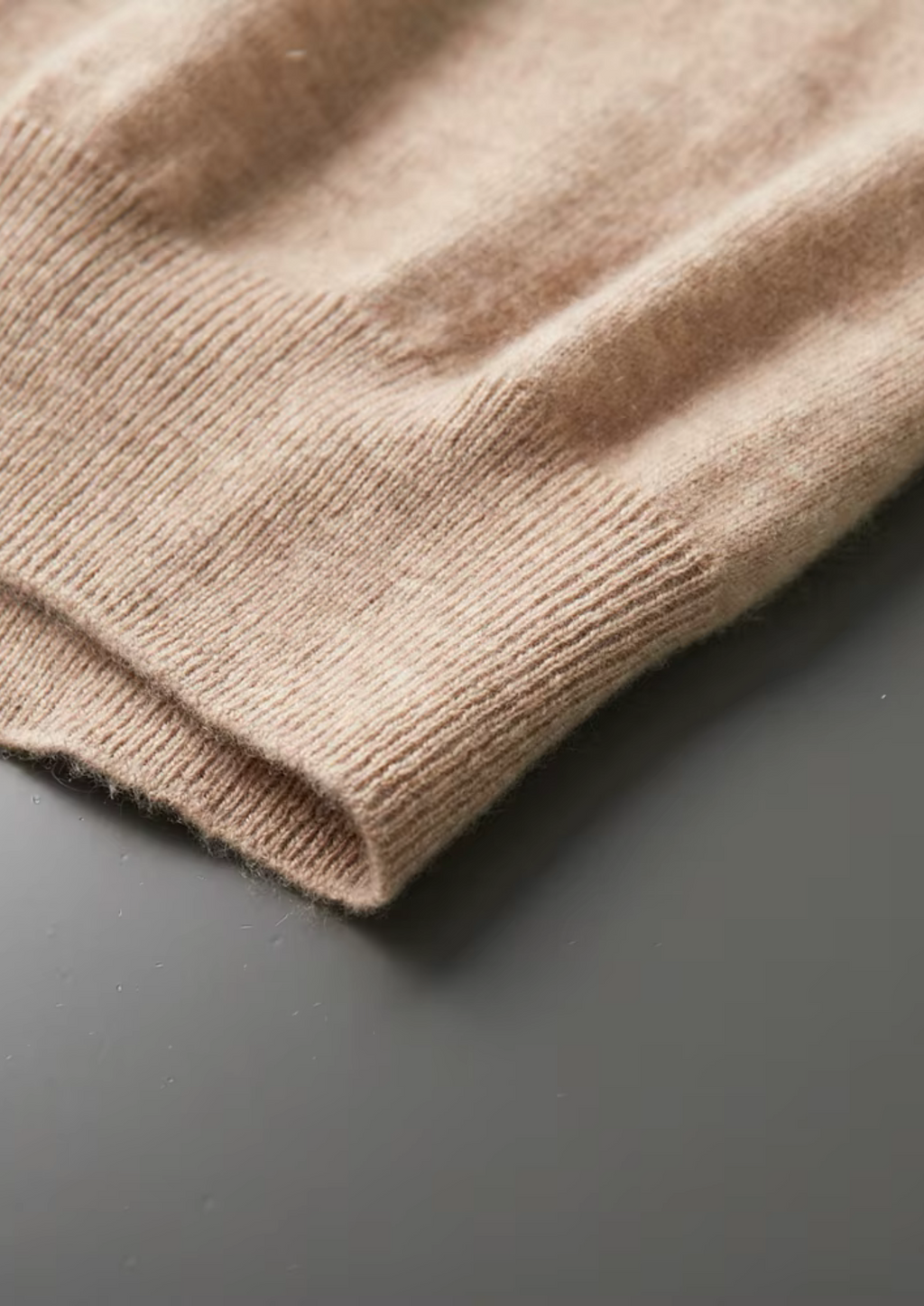Cashmere Mock Neck T-Shirt for Women - Soft 100% Cashmere Fabric