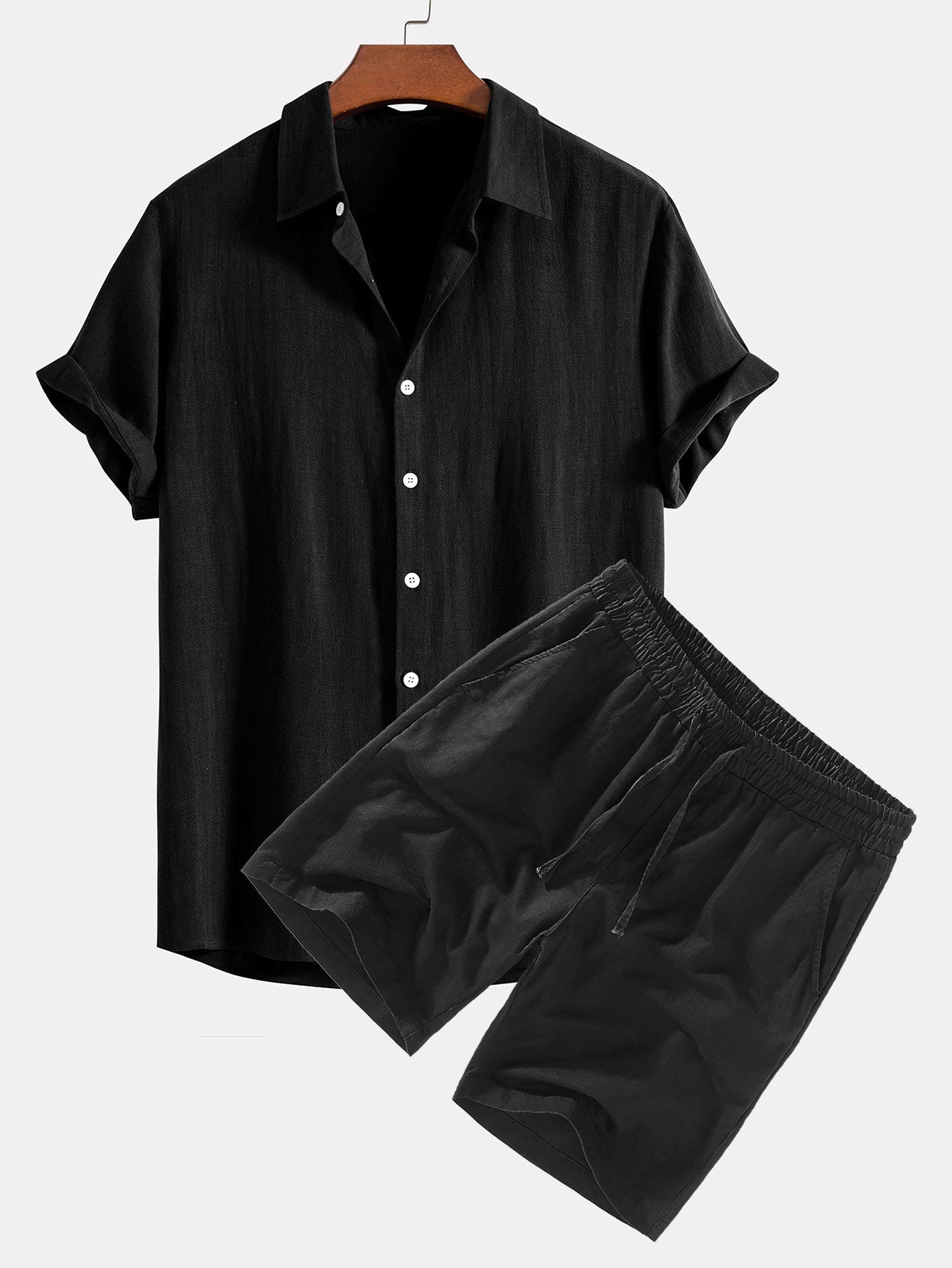 Phuket Short Sleeve Set - Lightweight Cotton Casual Wear for Summer