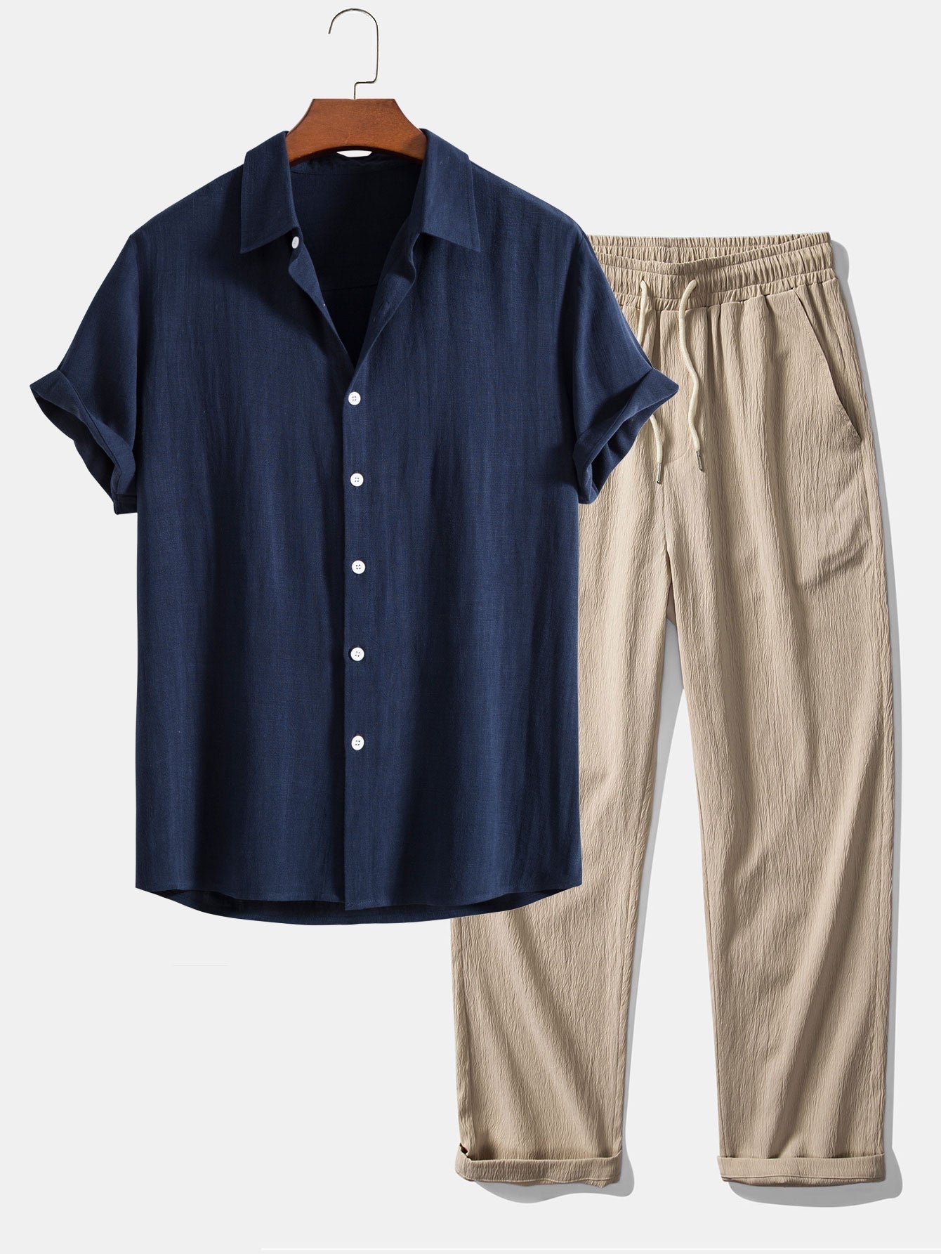 Short Sleeve Zanzibar Set - Lightweight Cotton Casual Wear for Everyday Use