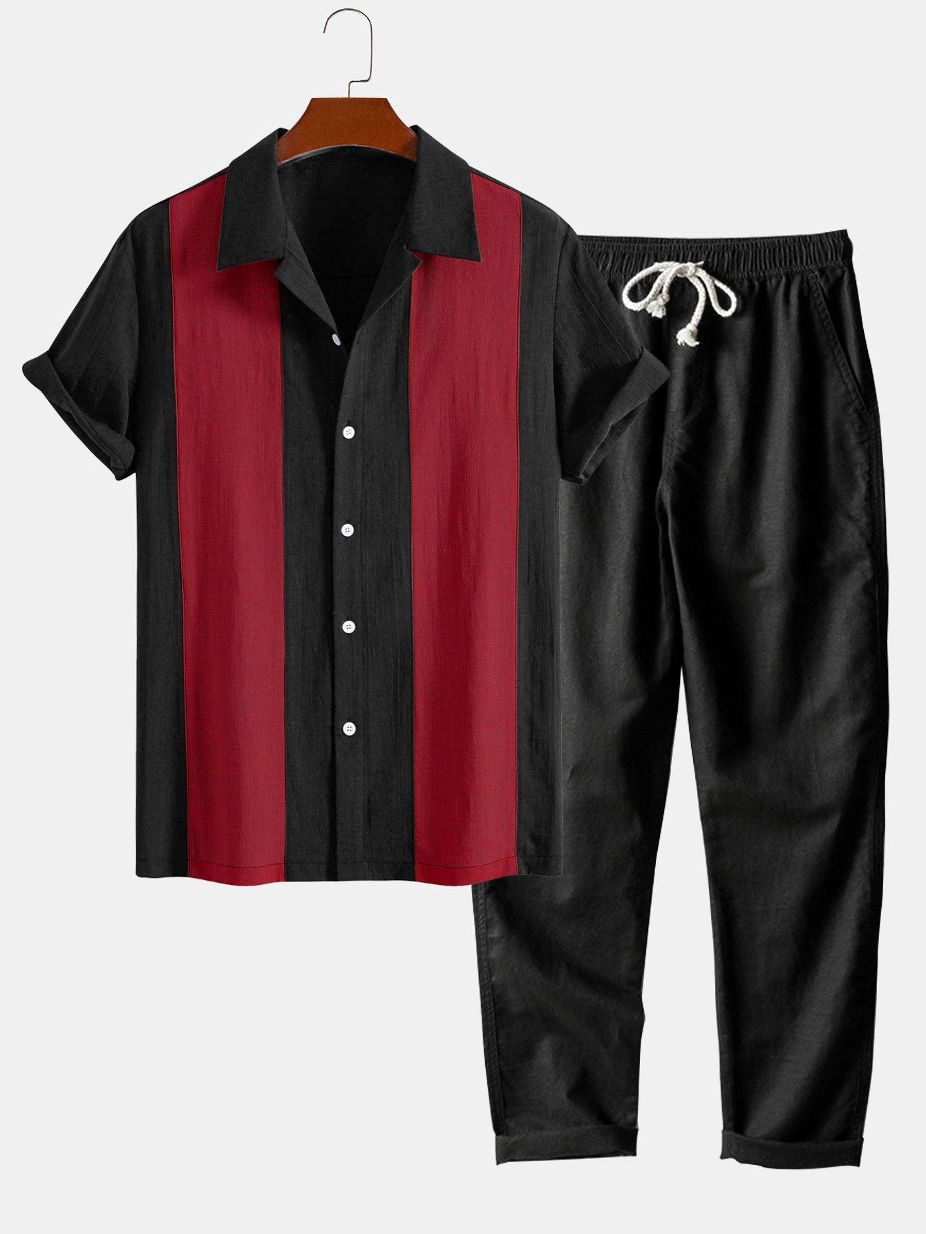 Grenada Short-Sleeved Set - Lightweight Cotton Casual Outfit for Everyday Wear