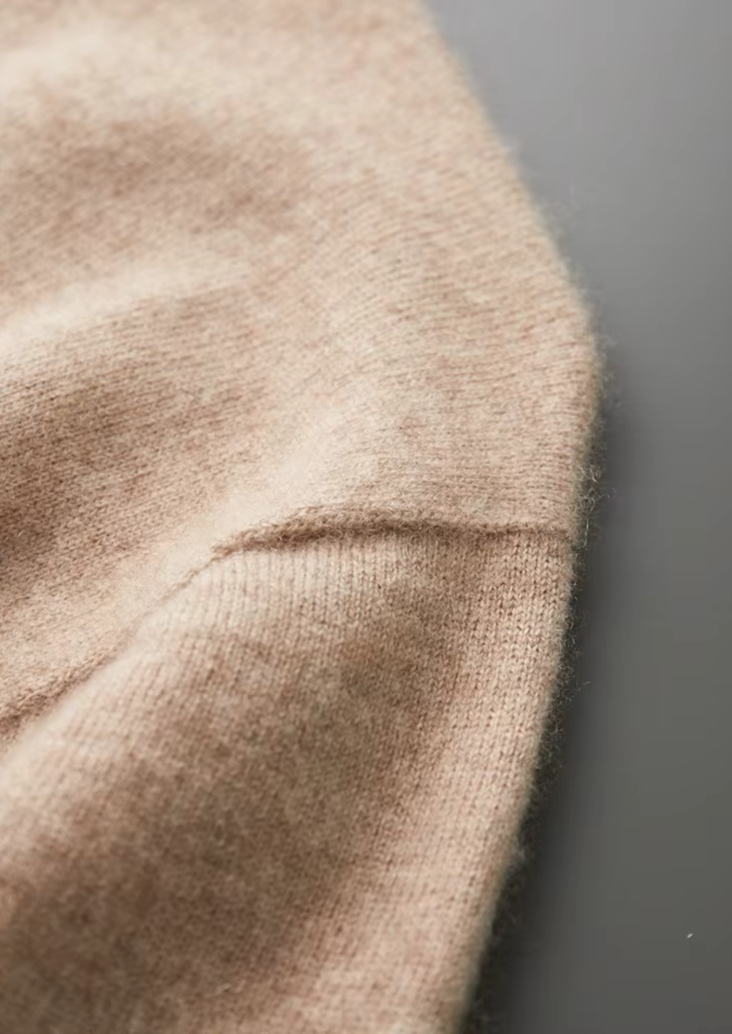 Cashmere Mock Neck T-Shirt for Women - Soft 100% Cashmere Fabric