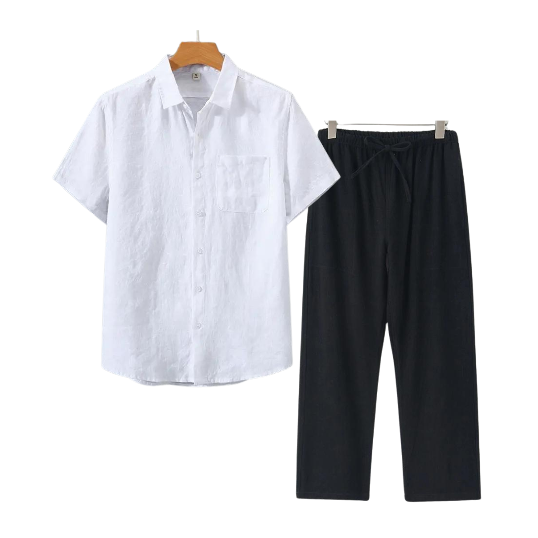 Linen Short Set for Casual Wear - Lightweight and Breathable Fabric