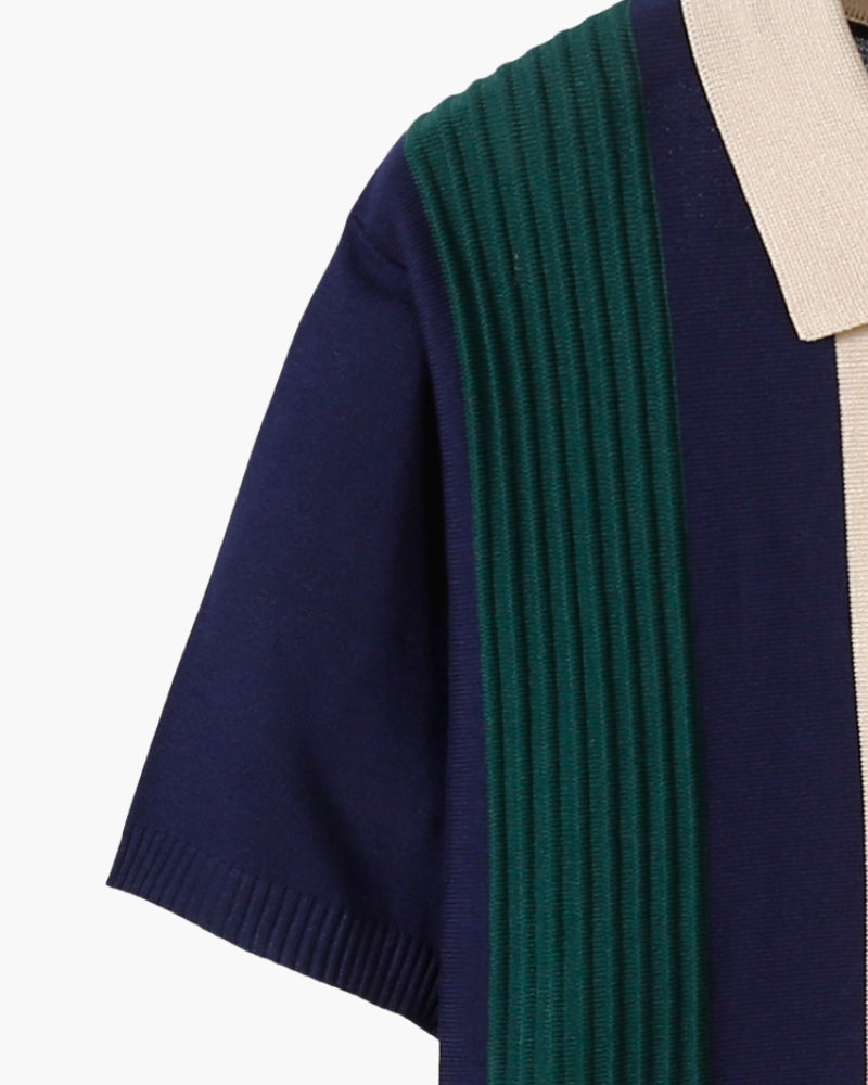 Half Zip Pullover Sweater - Soft Cotton Blend - Casual Wear - Napoli Style