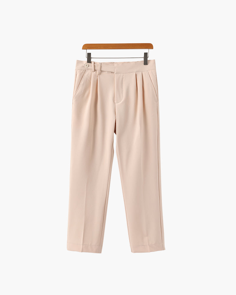 High Waist Trousers in Soft Fabric - Chic Parisian Style for Everyday Wear