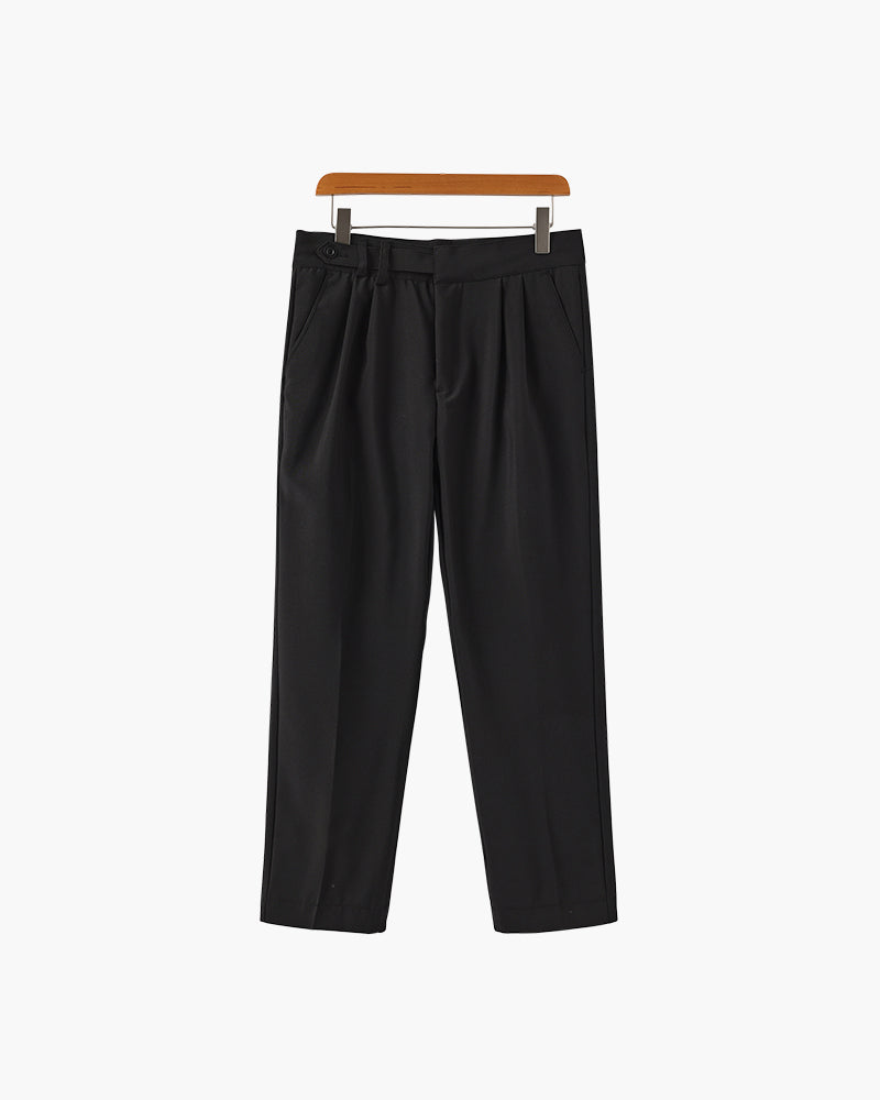 High Waist Trousers in Soft Fabric - Chic Parisian Style for Everyday Wear