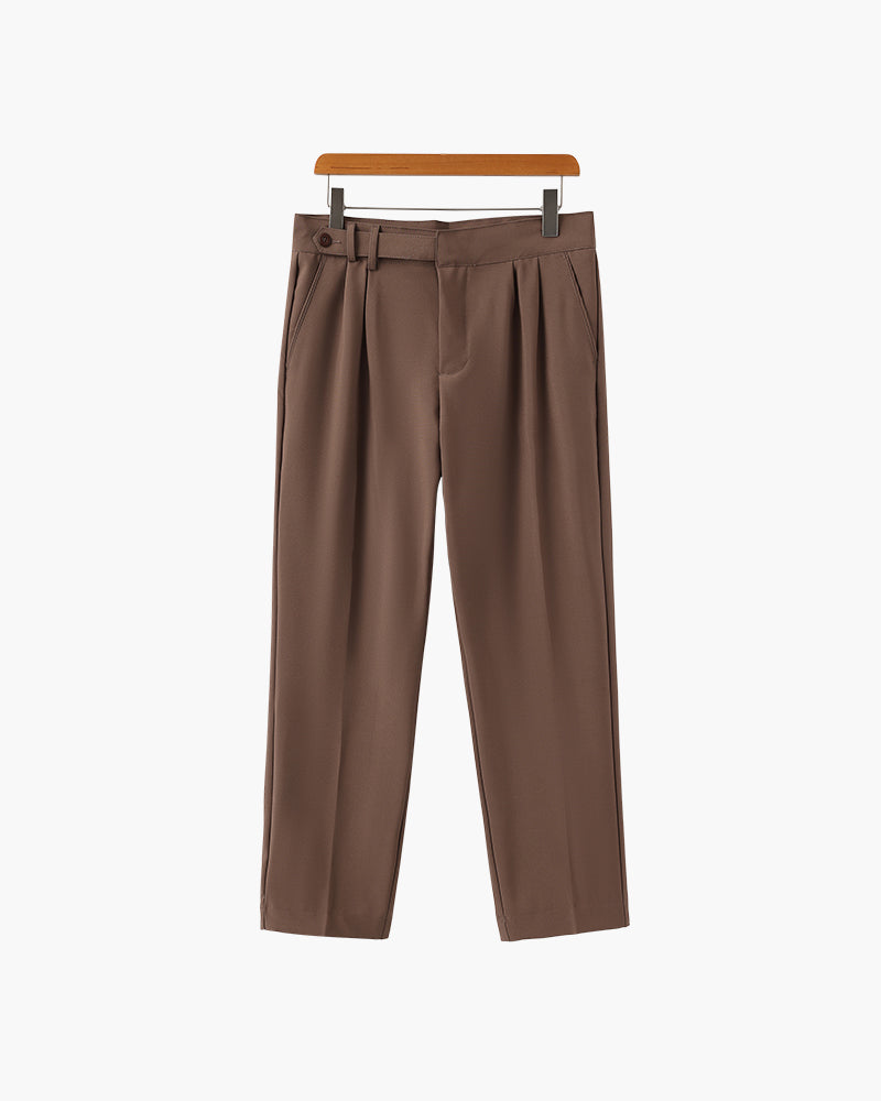 High Waist Trousers in Soft Fabric - Chic Parisian Style for Everyday Wear