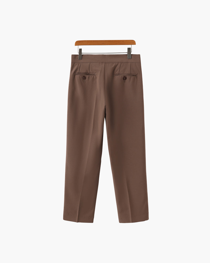 High Waist Trousers in Soft Fabric - Chic Parisian Style for Everyday Wear