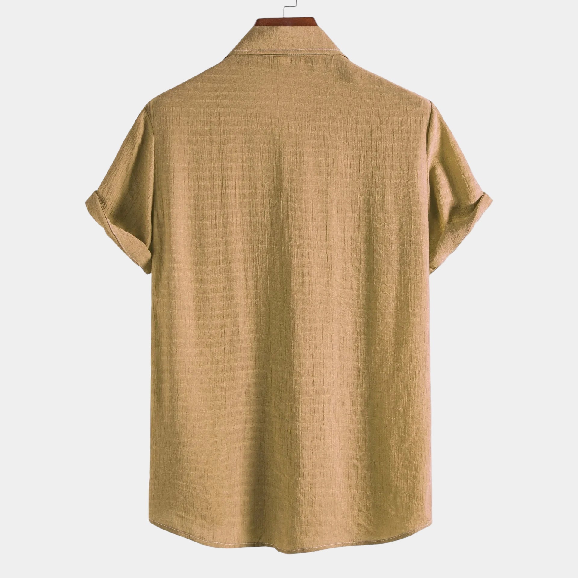 Men's Lightweight Cotton Summer Shirt - Short Sleeve Casual Wear