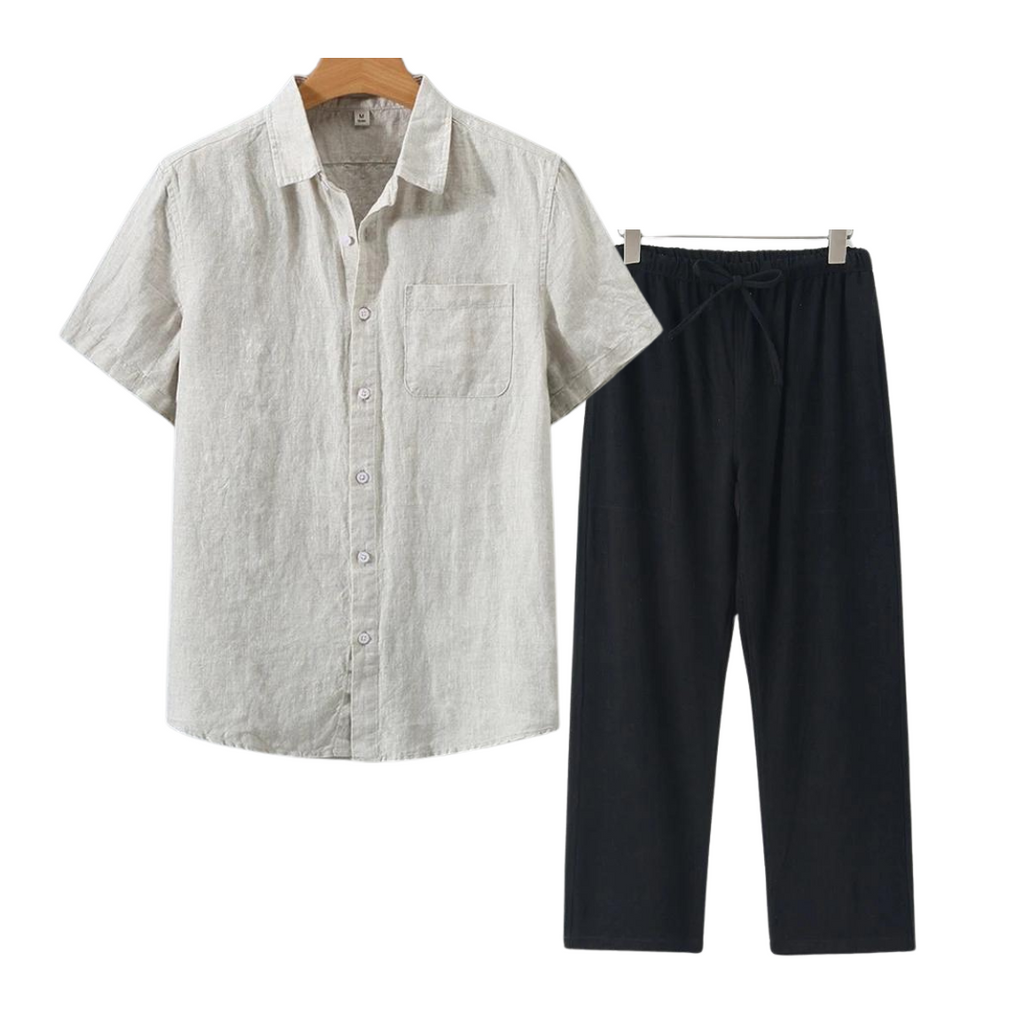 Linen Short Set for Casual Wear - Lightweight and Breathable Fabric
