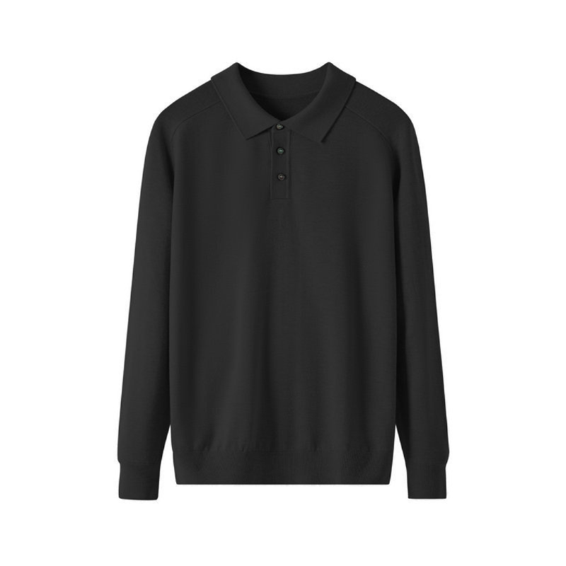 Premium Wool Polo Shirt for Men - Classic Fit, Casual Wear