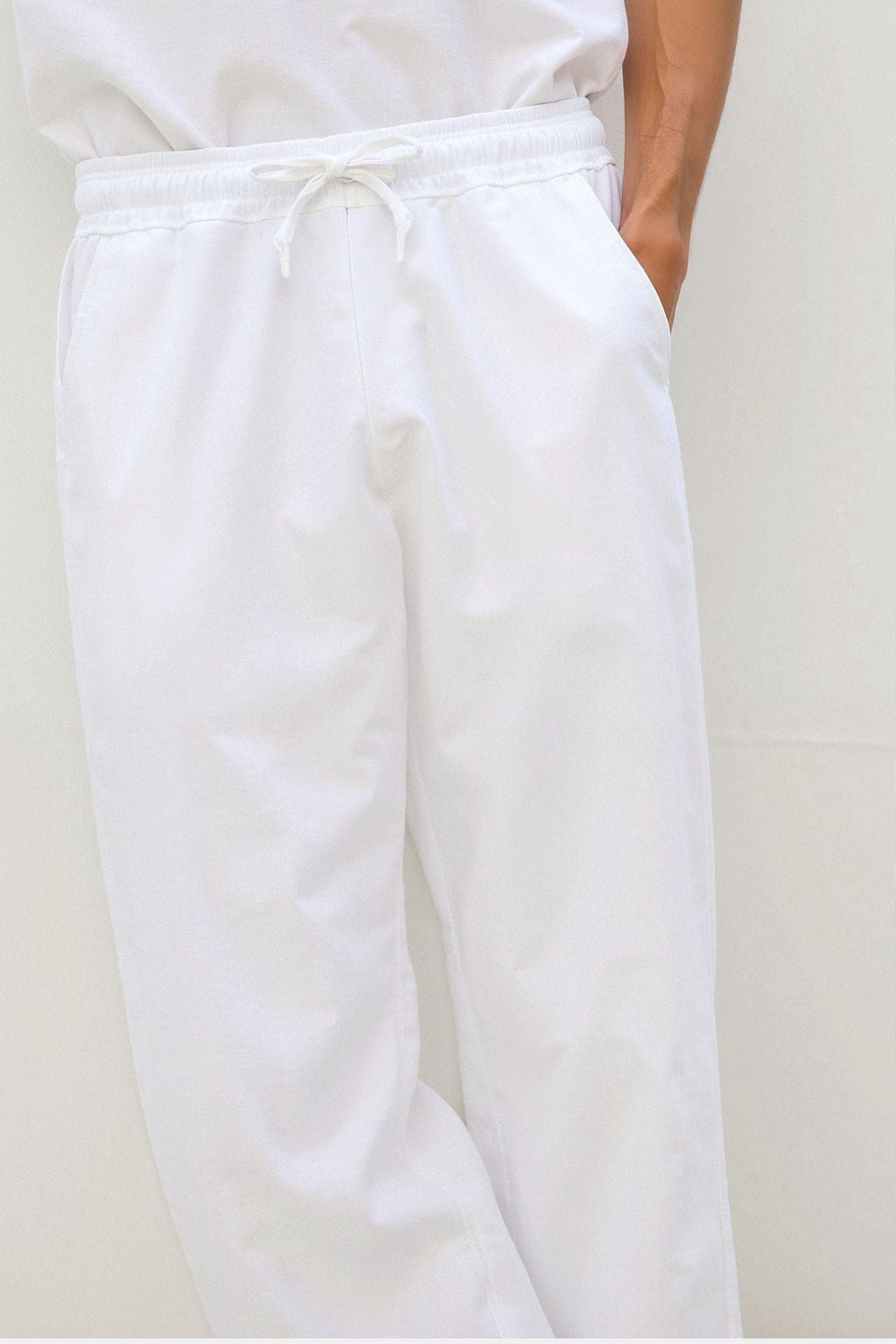 Cotton Linen Blend Drawstring Pants for Casual Wear and Comfort