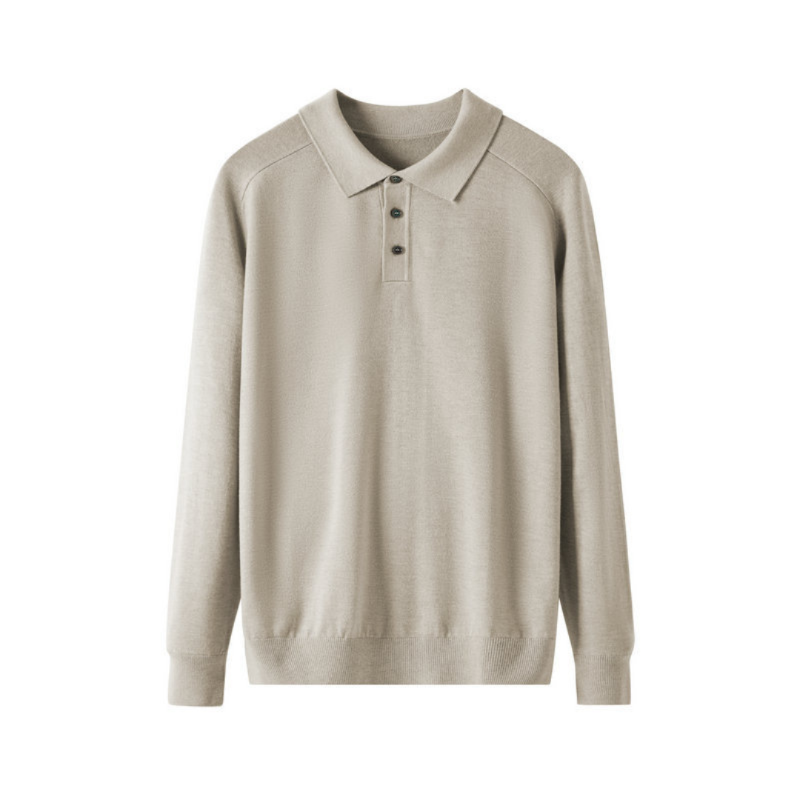 Premium Wool Polo Shirt for Men - Classic Fit, Casual Wear
