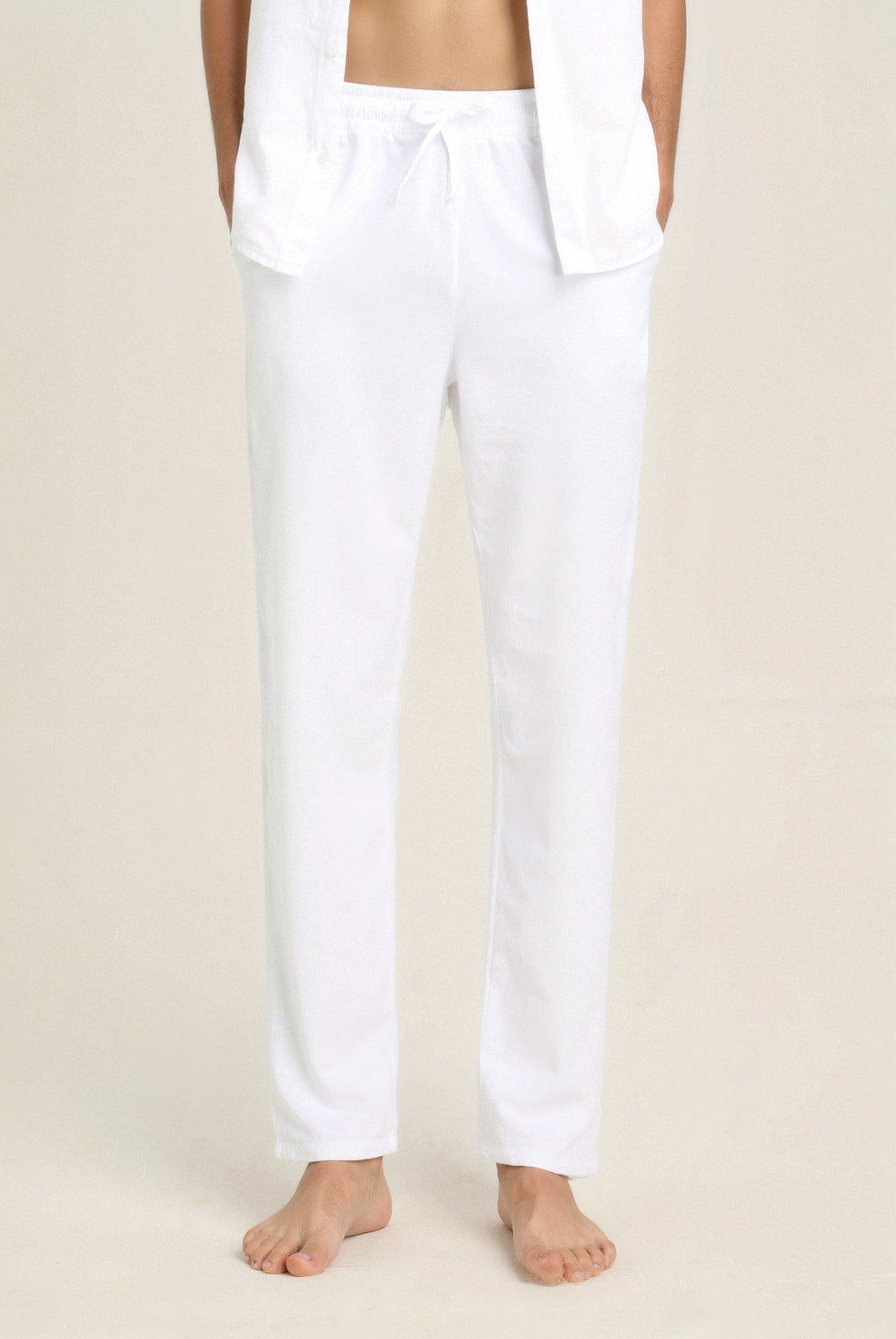 Lightweight Cotton Linen Beach Pants for Summer Casual Wear