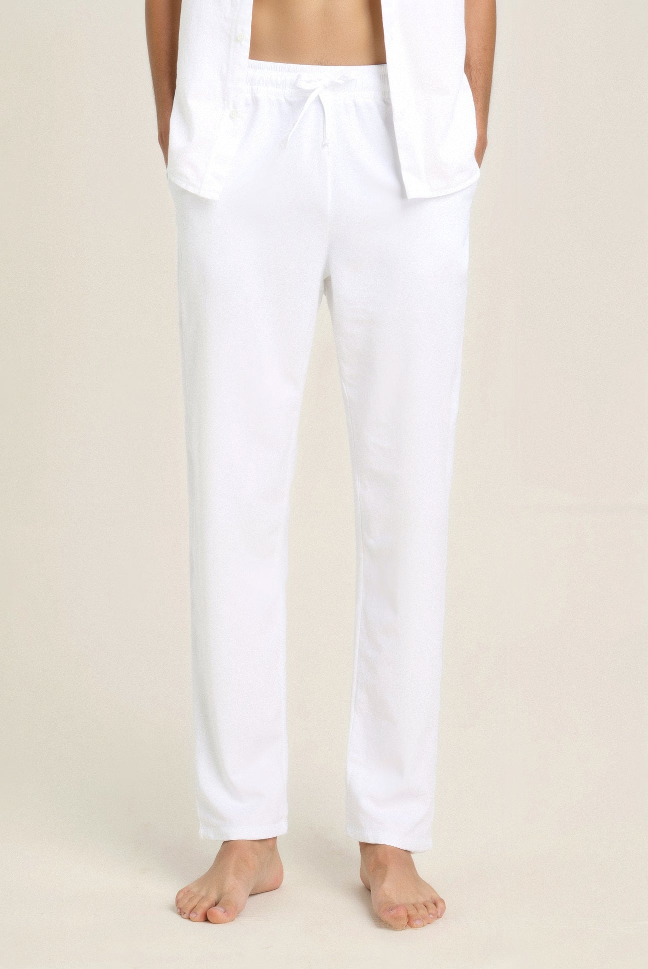 Lightweight Cotton Linen Beach Pants for Summer Casual Wear