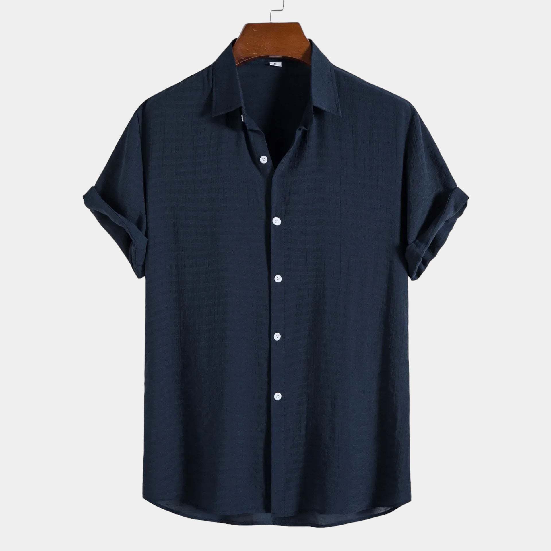 Men's Lightweight Cotton Summer Shirt - Short Sleeve Casual Wear
